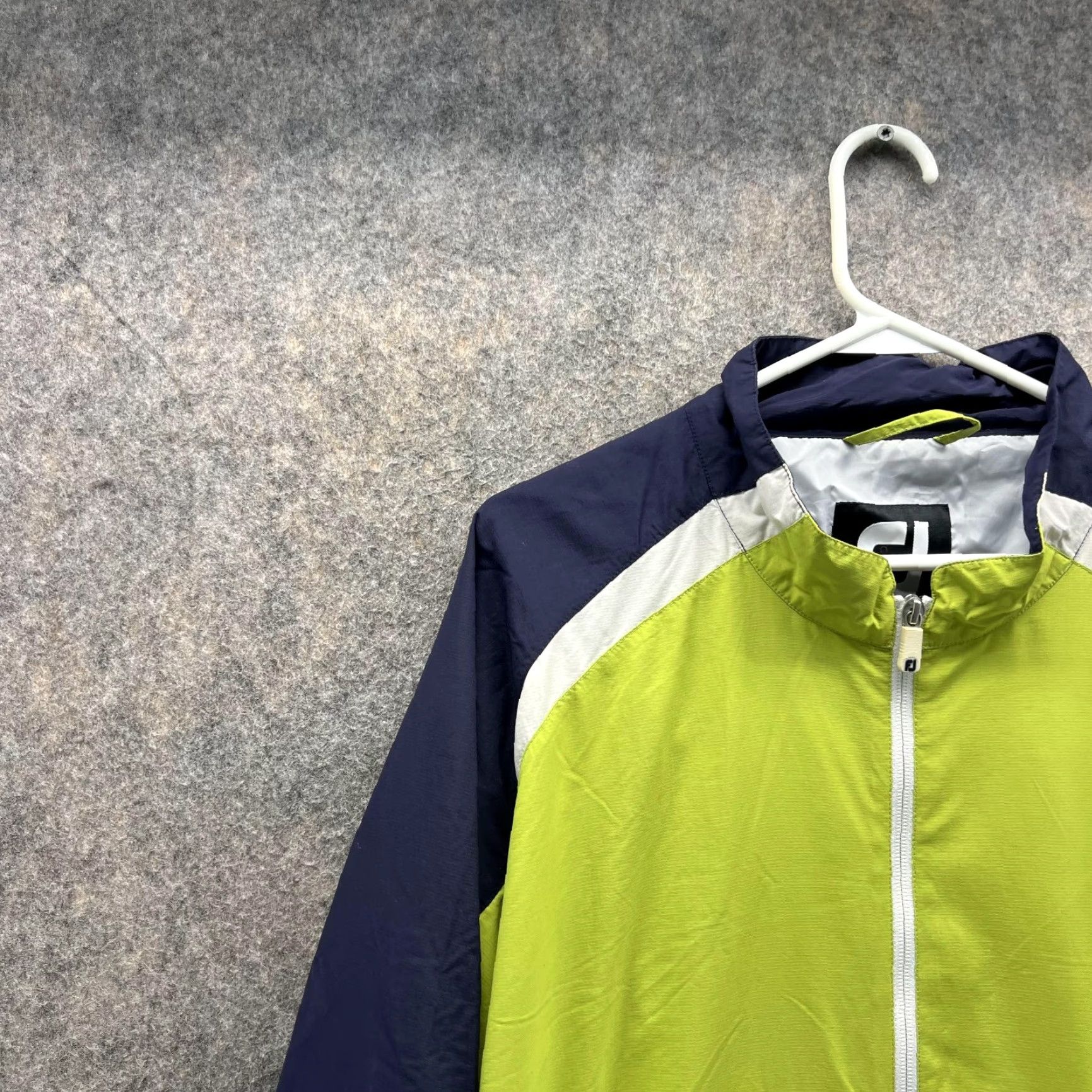 Footjoy VINTAGE FootJoy Jacket Men XL Blue Green 1/2 Zip Windbreaker Nylon Polyester Golf Regular Insulation Logo Size US XL / EU 56 / 4 - 3 Thumbnail