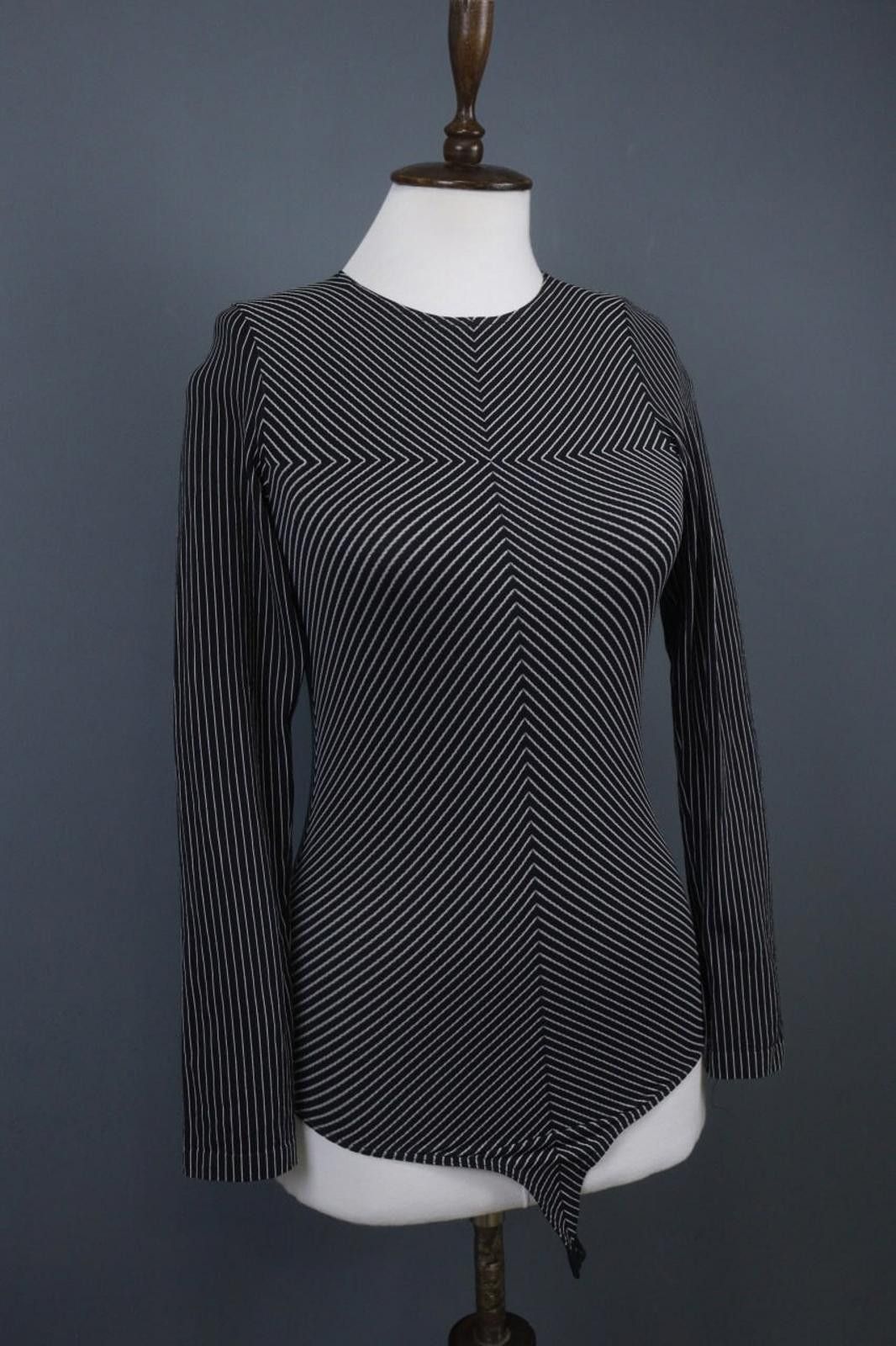 The Unbranded Brand Bodysuit Black Striped Nylon Tummy Control Size S Size ONE SIZE - 6 Thumbnail