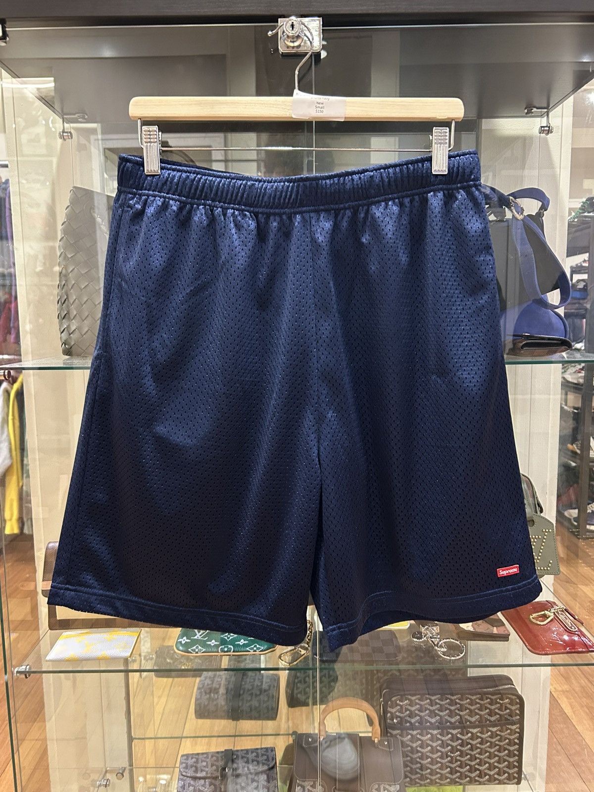 Supreme Mesh Box Logo Shorts - Blue