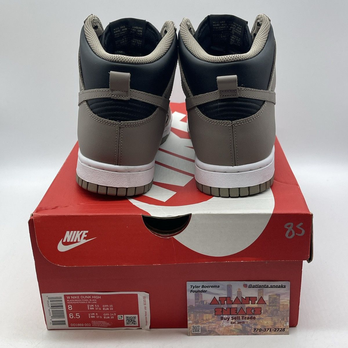 Jordan Brand Wmns dunk high moon fossil Size US 8.5 / IT 38.5 - 3 Thumbnail