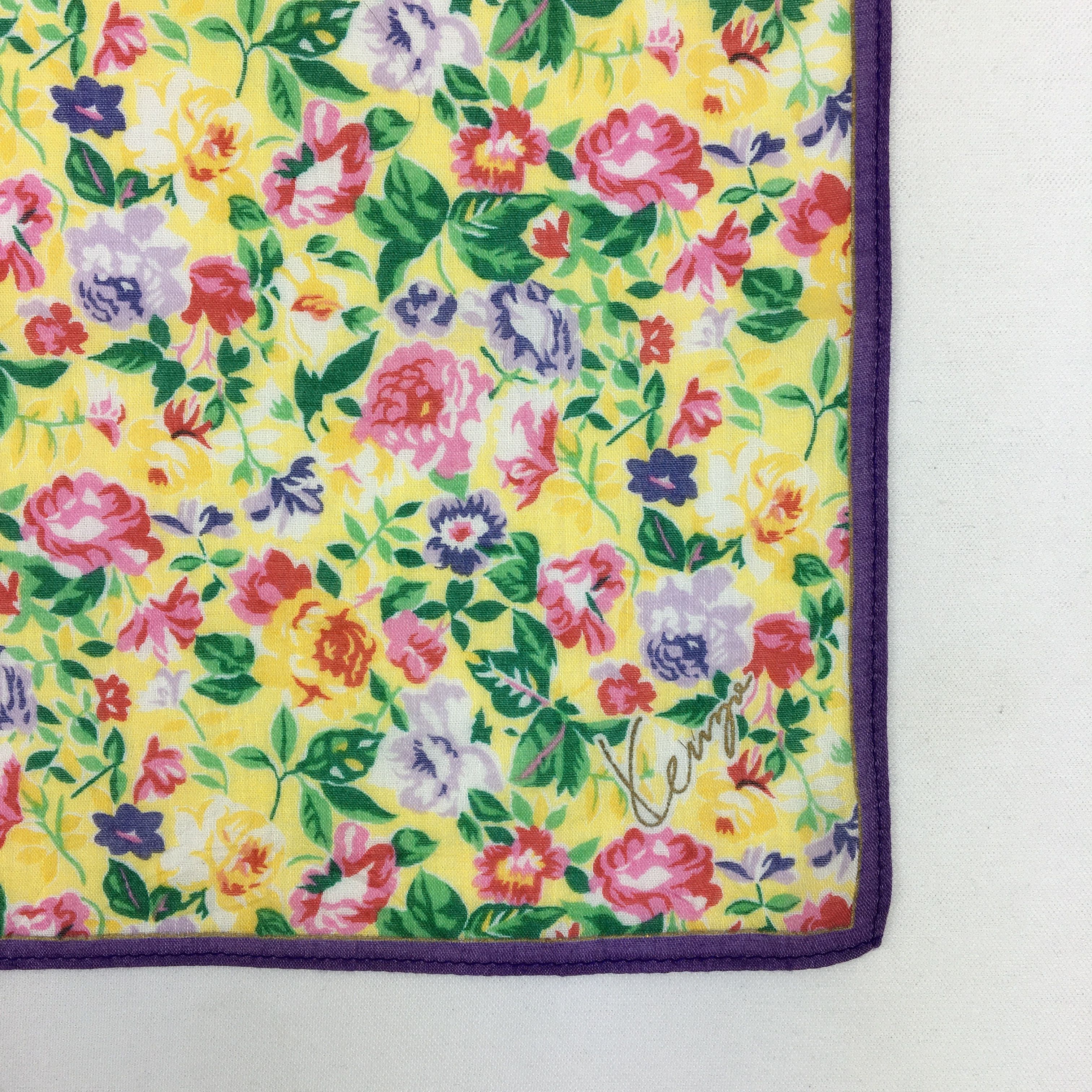 Kenzo Vintage 90s Kenzo Paris Handkerchief Bandana Pocket Square Size ONE SIZE - 3 Thumbnail