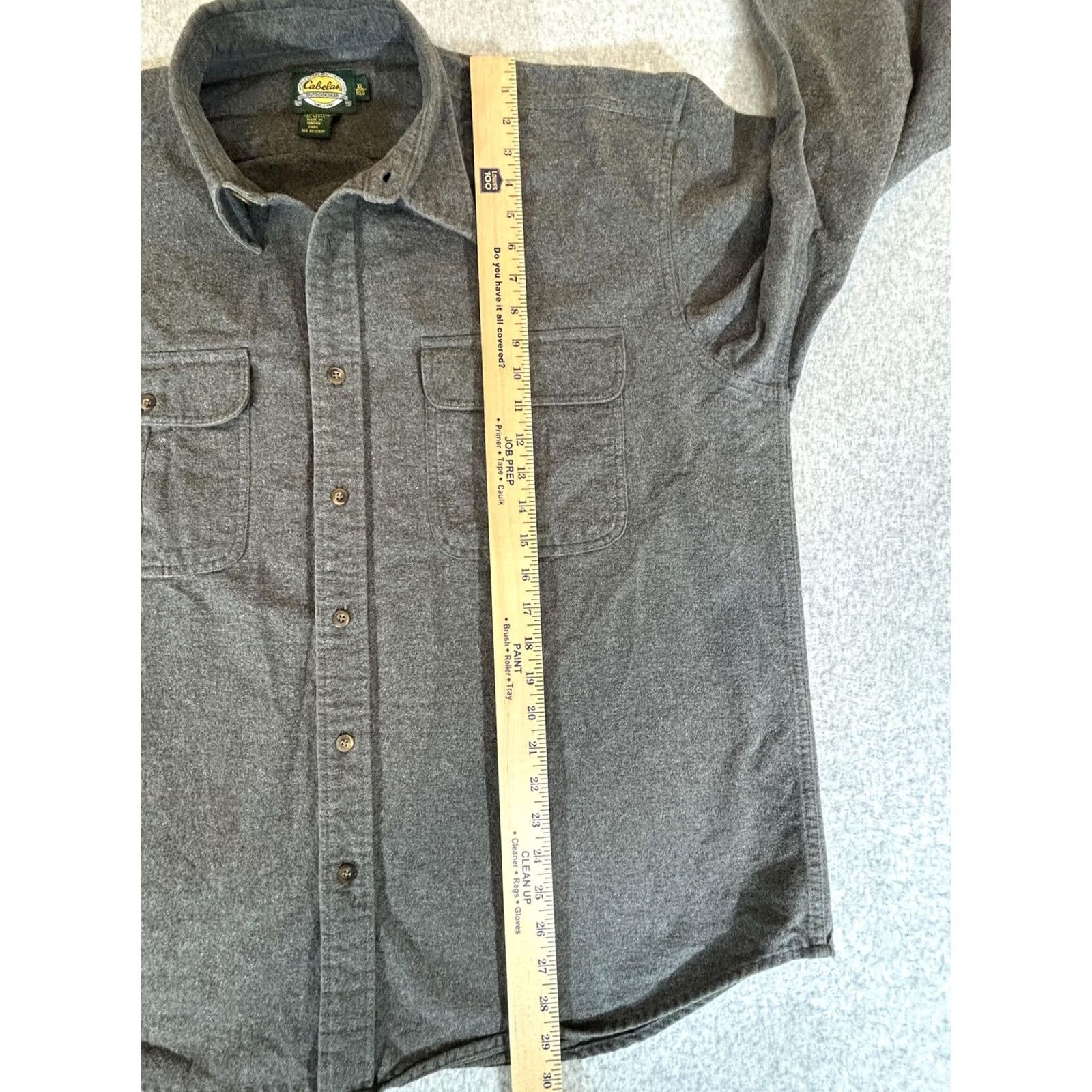 Vintage Cabela's Flannel Shirt Men XL Gray Button Long Sleeve Workwear Outdoor Hunting Size US XL / EU 56 / 4 - 5 Thumbnail