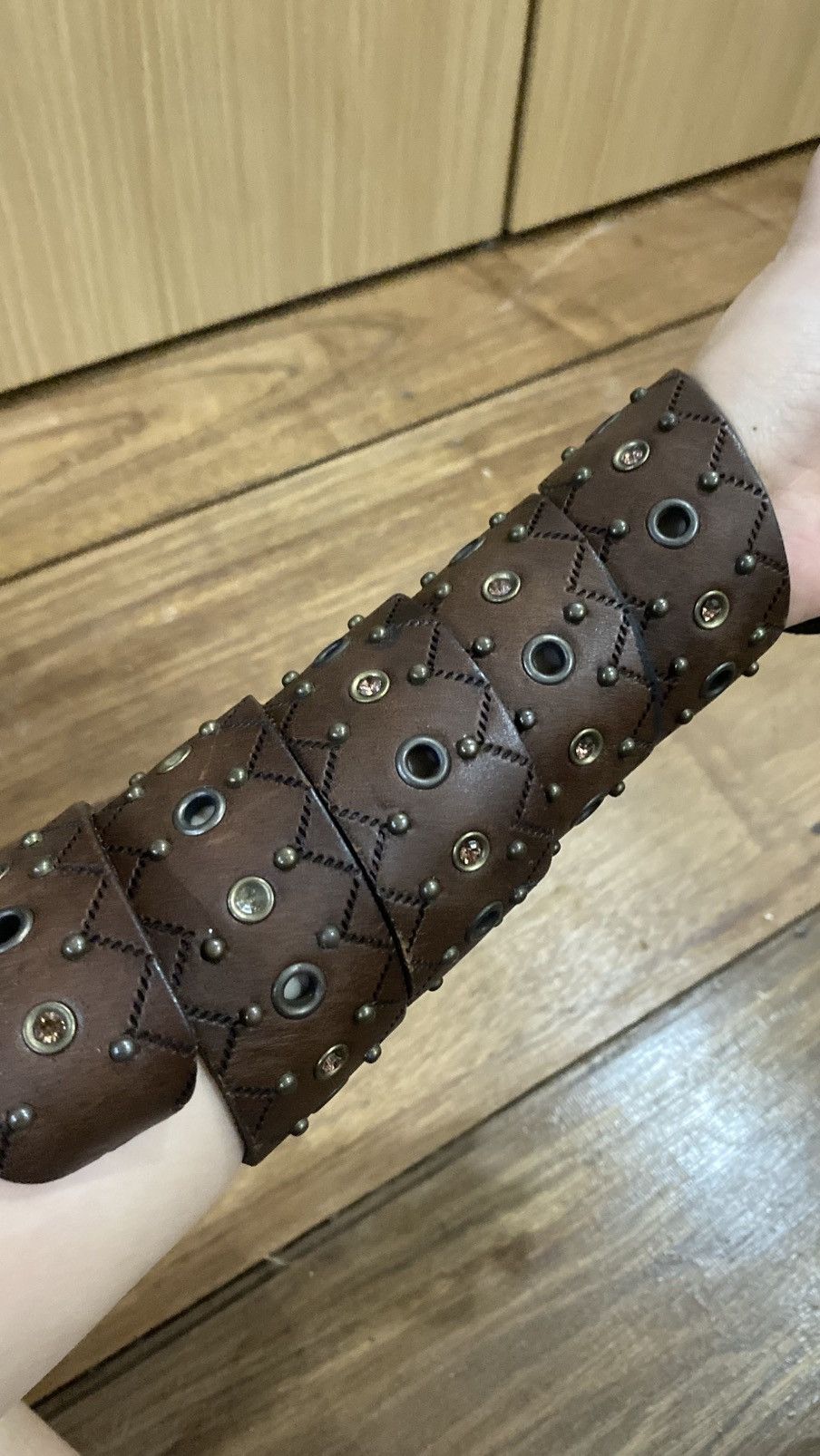 Vintage Y2K belt vintage leather Size ONE SIZE - 2 Thumbnail