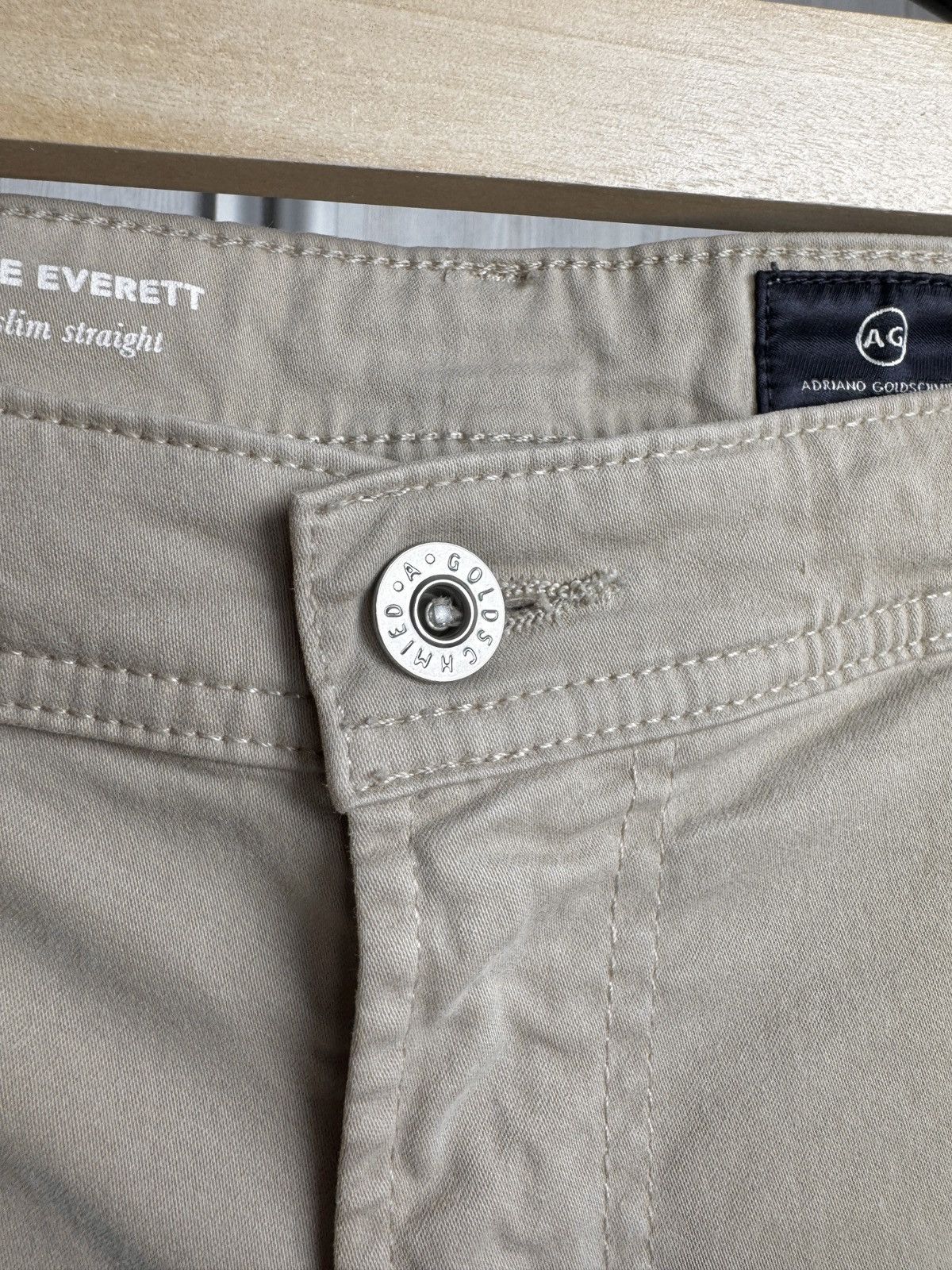 AG Adriano Goldschmied AG Adriano Goldschmied Pants Beige The Everett Slim Straight Size US 38 / EU 54 - 7 Thumbnail
