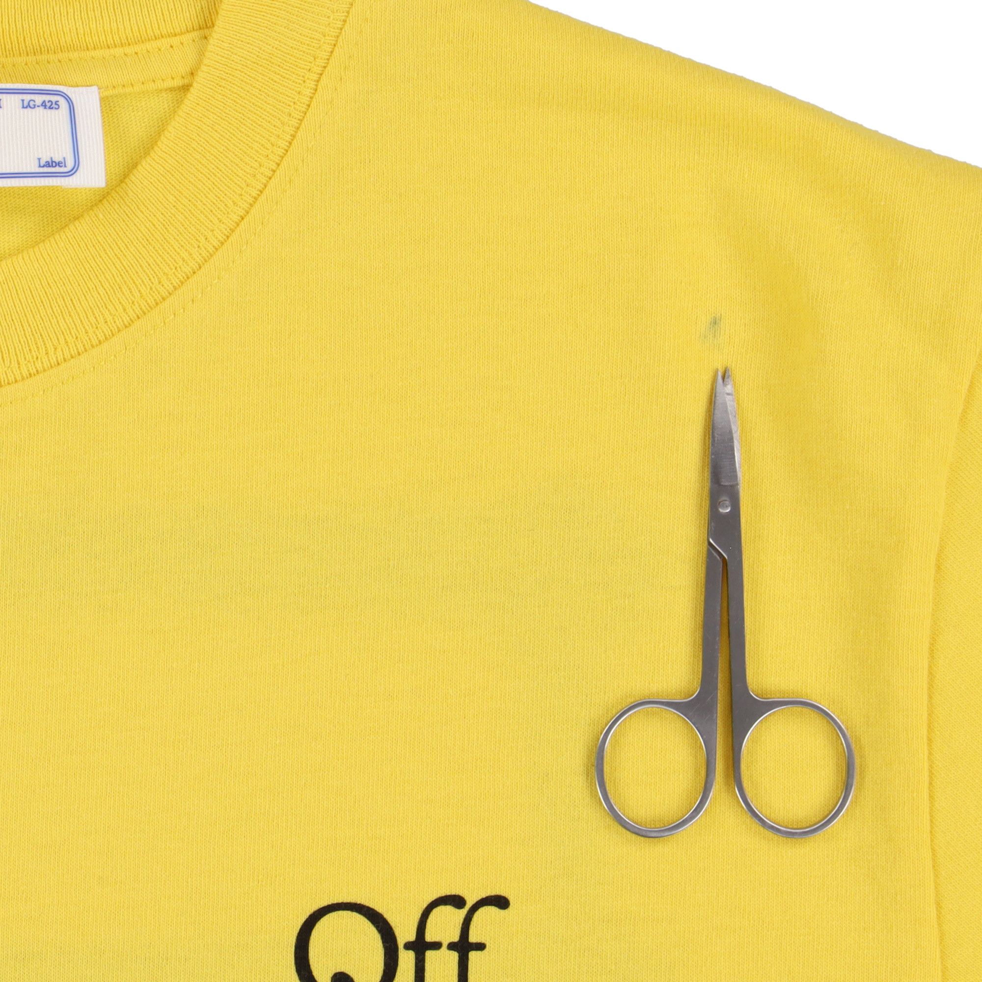 Off-White Yellow Sprayed Arrows Hand Logo T-shirt Size US S / EU 44-46 / 1 - 7 Thumbnail