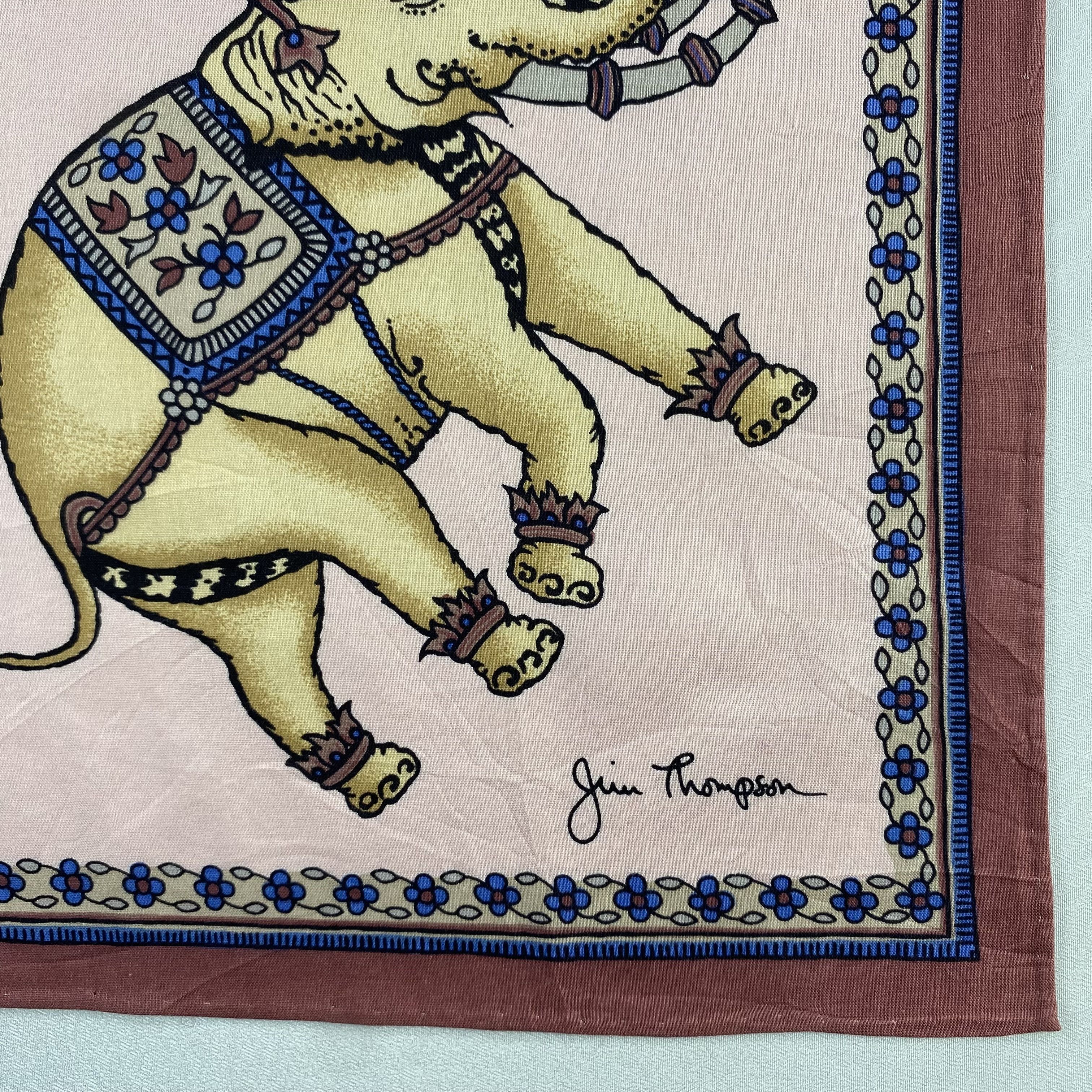 Jim Thompson × Vintage Jim Thompson Bandana/ Handkerchief / Neckerchief-P973 Size ONE SIZE - 3 Thumbnail