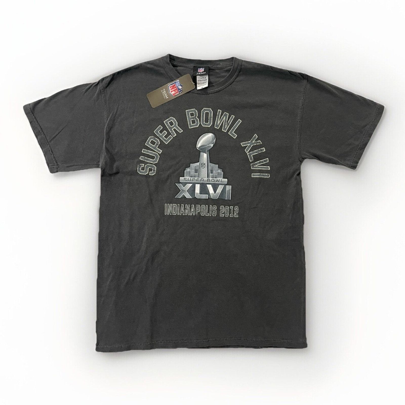 NFL NWT Super Bowl XLVI Indianapolis 2012 Gray ShirT NFL Size M Size US M / EU 48-50 / 2 - 1 Thumbnail