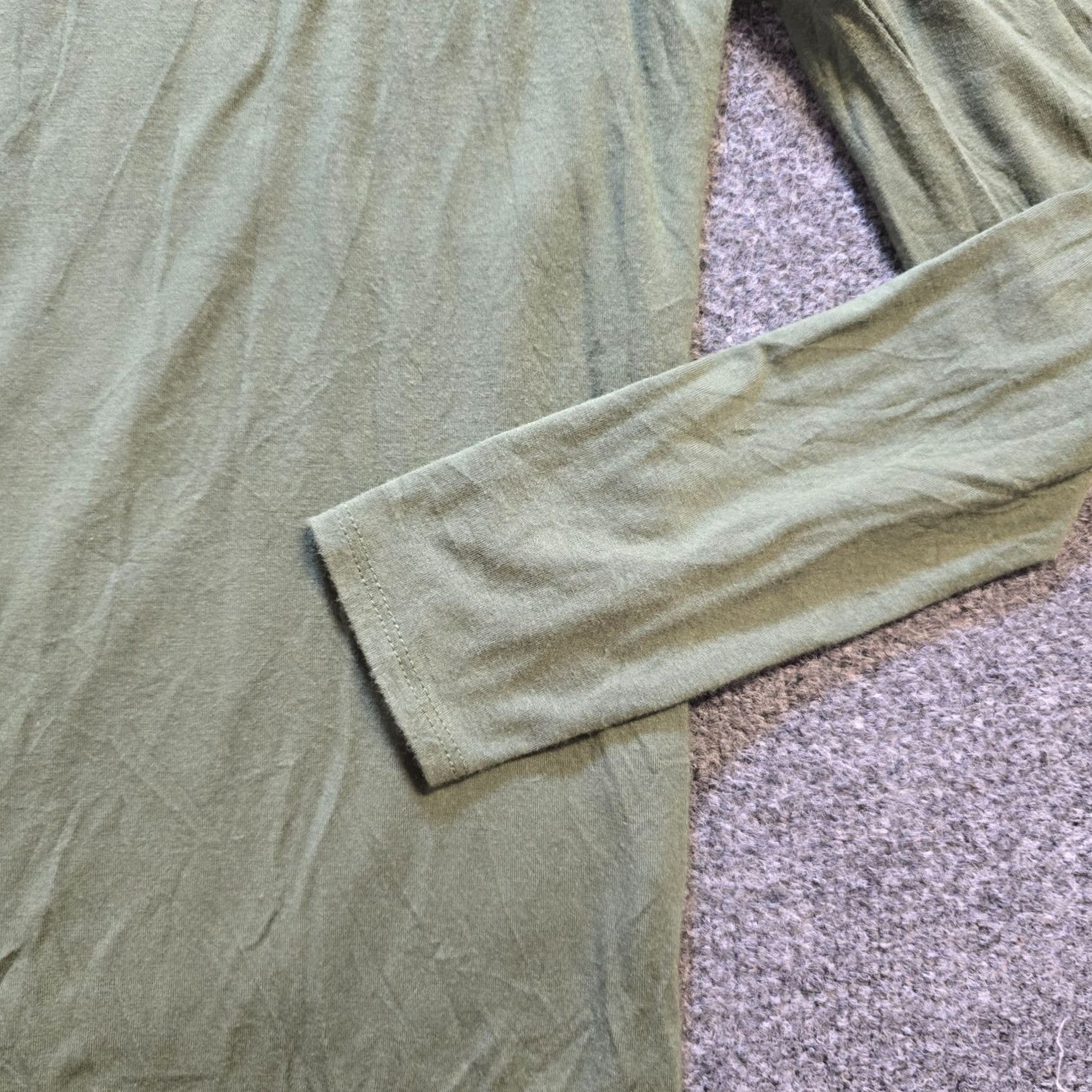 J.Crew J.CREW Top Womens Size Small Green Form Knit Turtleneck Long Sleeve Layer Casual Shirt Size S / US 4 / IT 40 - 3 Thumbnail