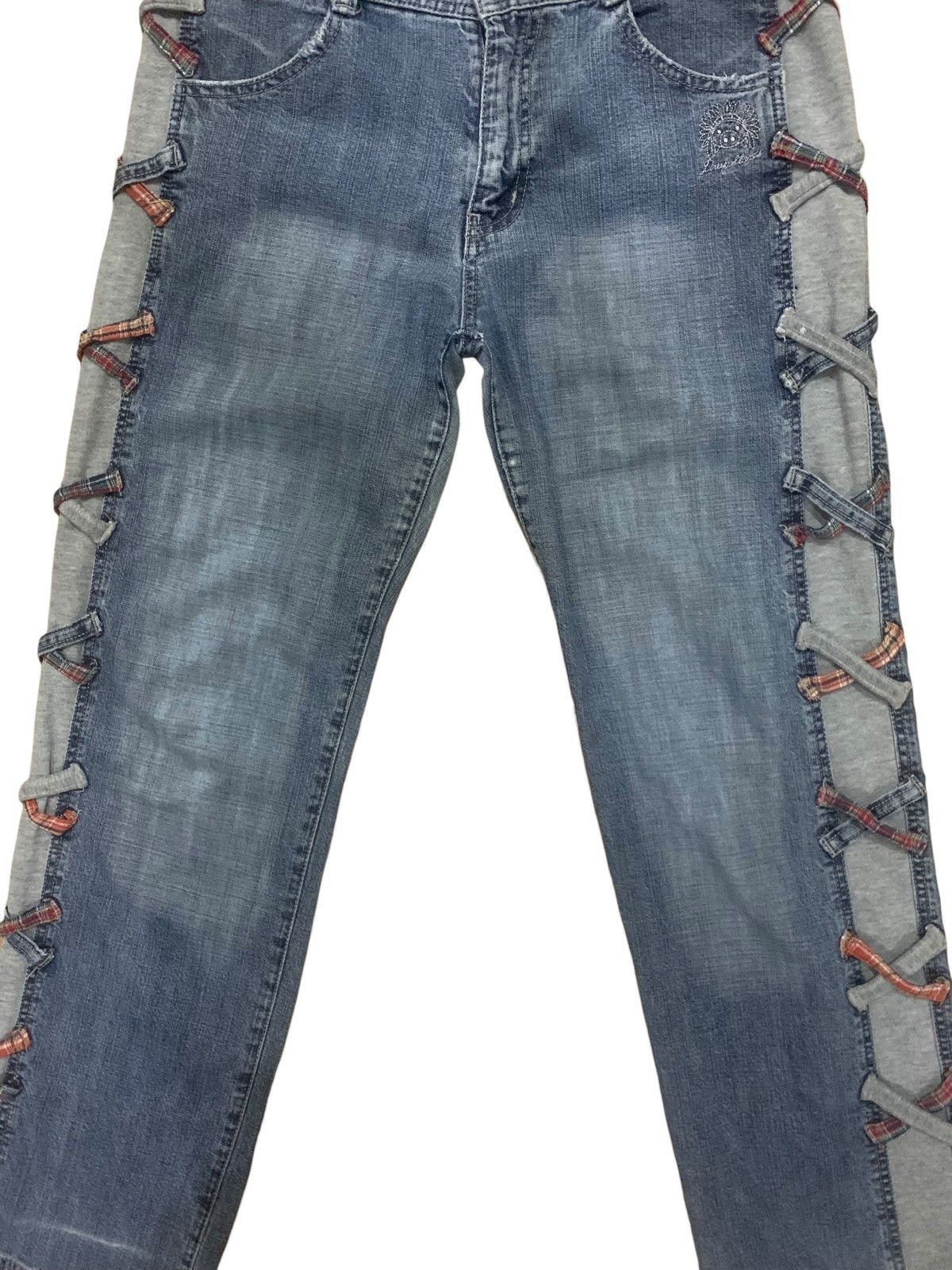 If Six Was Nine × Japanese Brand × Le Grande Bleu (L.G.B.) Vintage Punk Drug Store Bondage Jeans Size US 33 - 6 Thumbnail