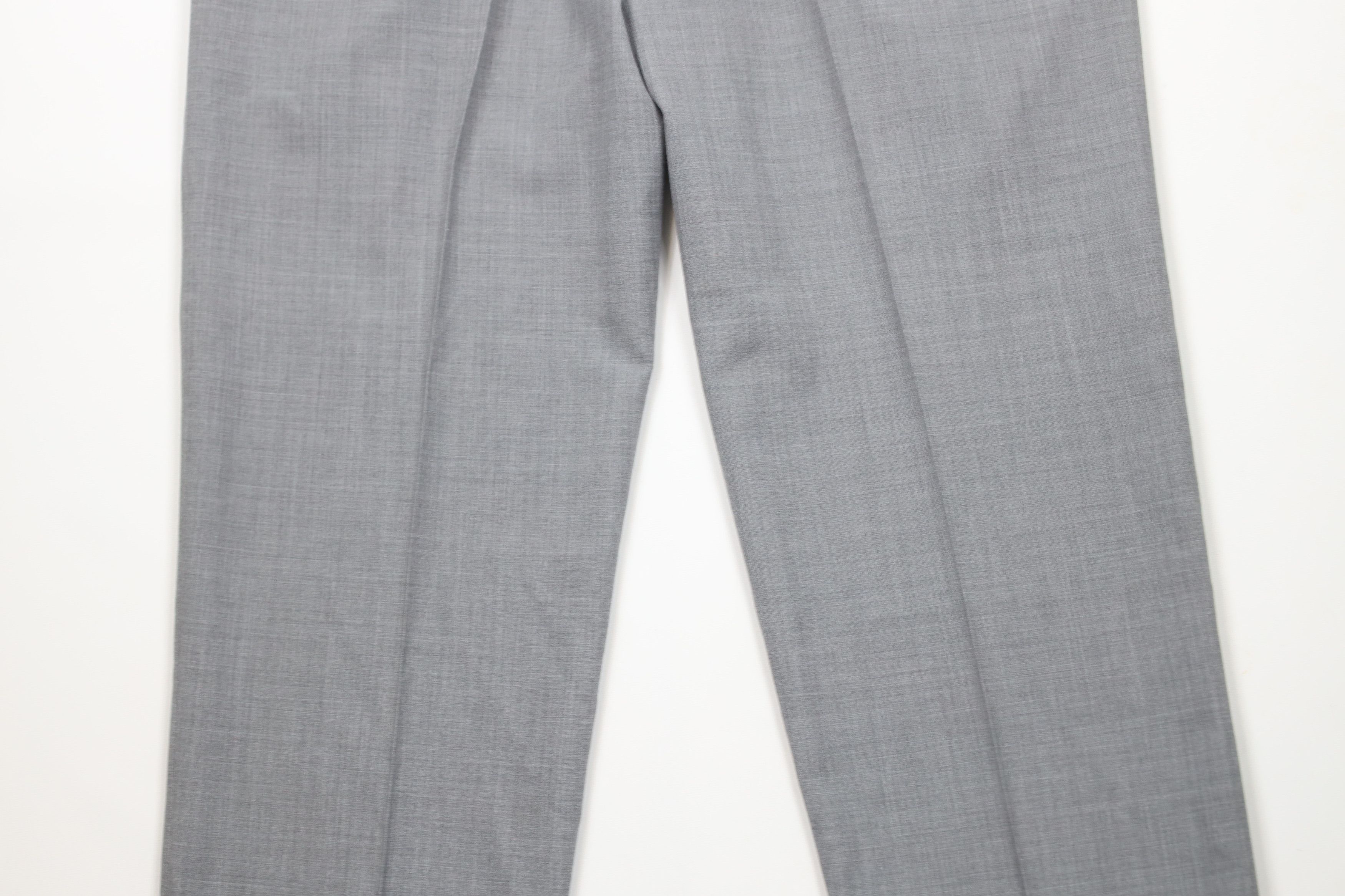 Vintage Vintage 90s Streetwear Wool Wide Leg Chino Pants Gray USA Size US 40 / EU 56 - 12 Thumbnail