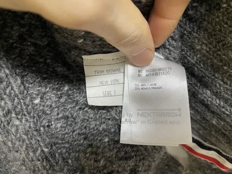 Thom Browne Thom Browne Cashmere cardigan Size US L / EU 52-54 / 3 - 4 Thumbnail