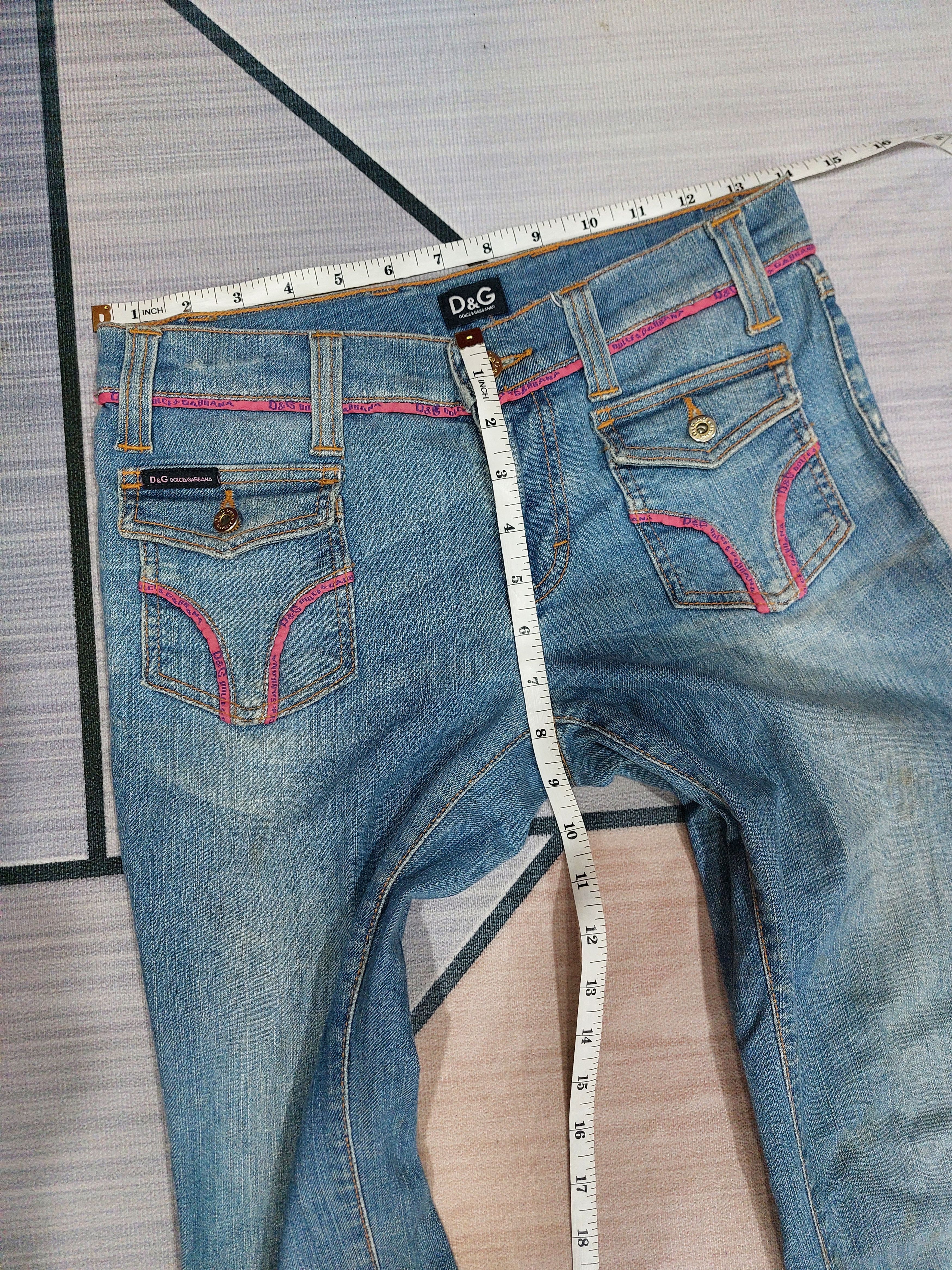 Dolce & Gabbana DOLCE & GABBANA FLARE Y2K JEANS Size 28" / US 6 / IT 42 - 14 Thumbnail