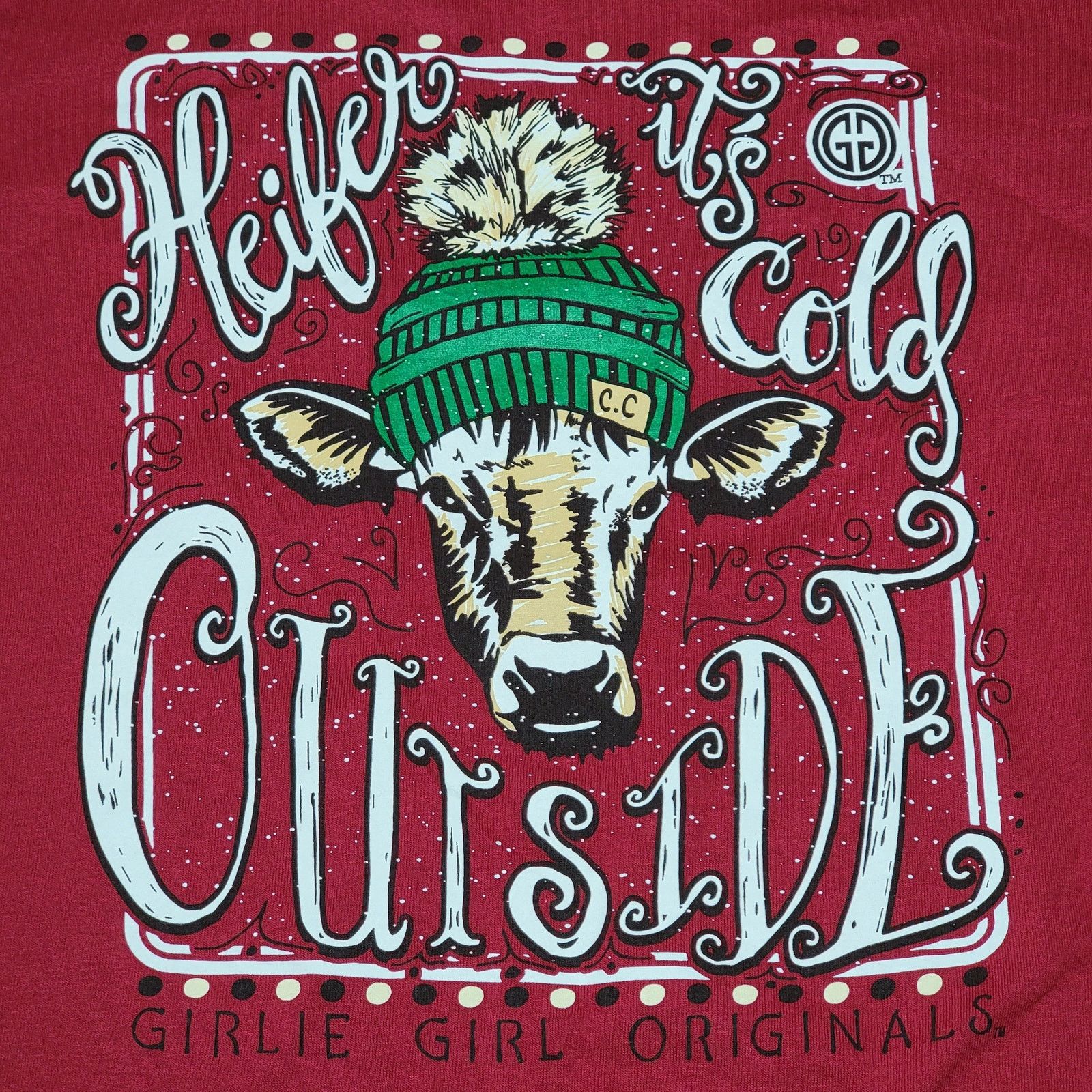 Other Girlie Girl Orig LS Tee "Heifer It's Cold Outside" -Large Size L / US 10 / IT 46 - 2 Thumbnail