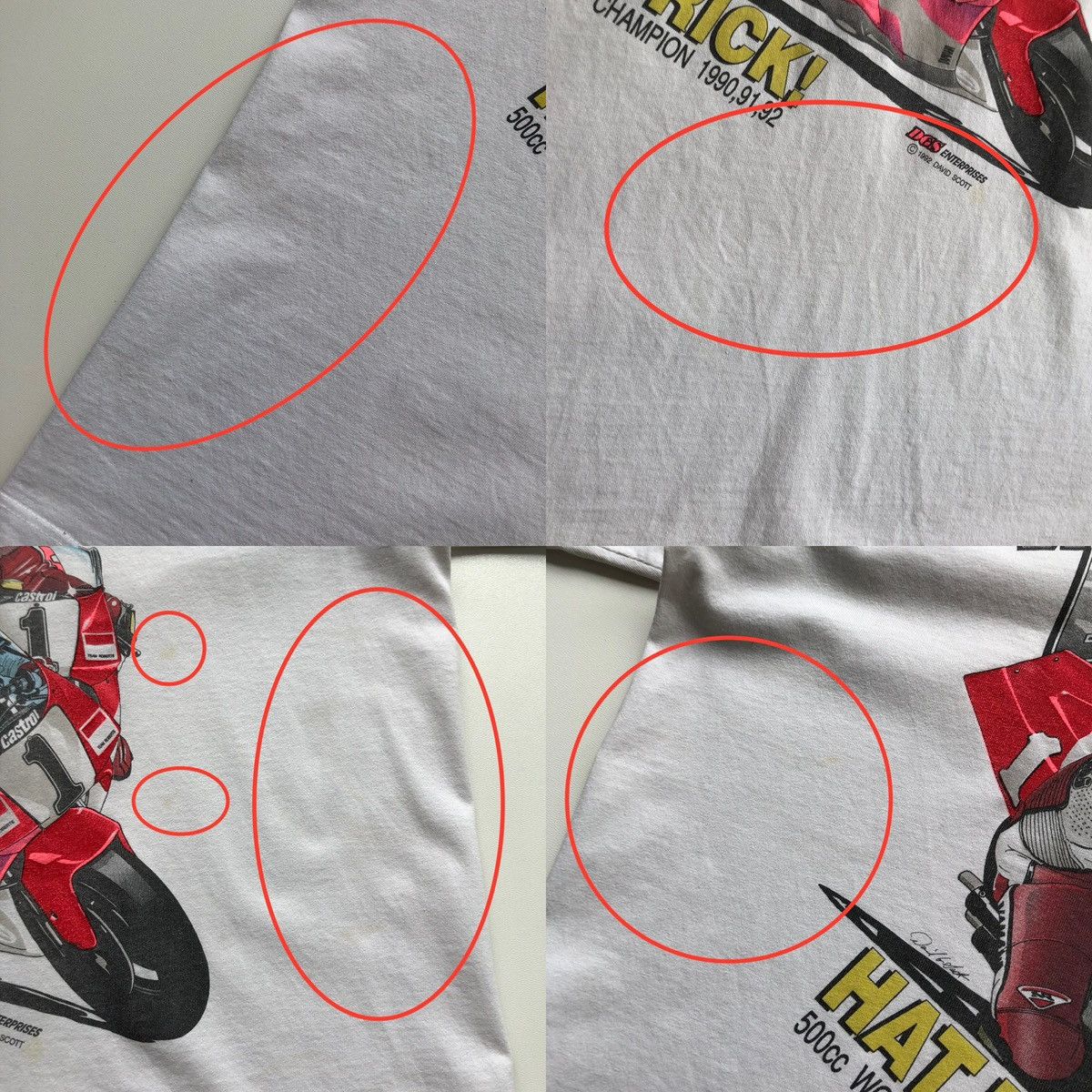 Jerzees Jerzees Wayne Rainey 1992 World Champion 500 Vintage T-Shirt Size US XL / EU 56 / 4 - 11 Thumbnail