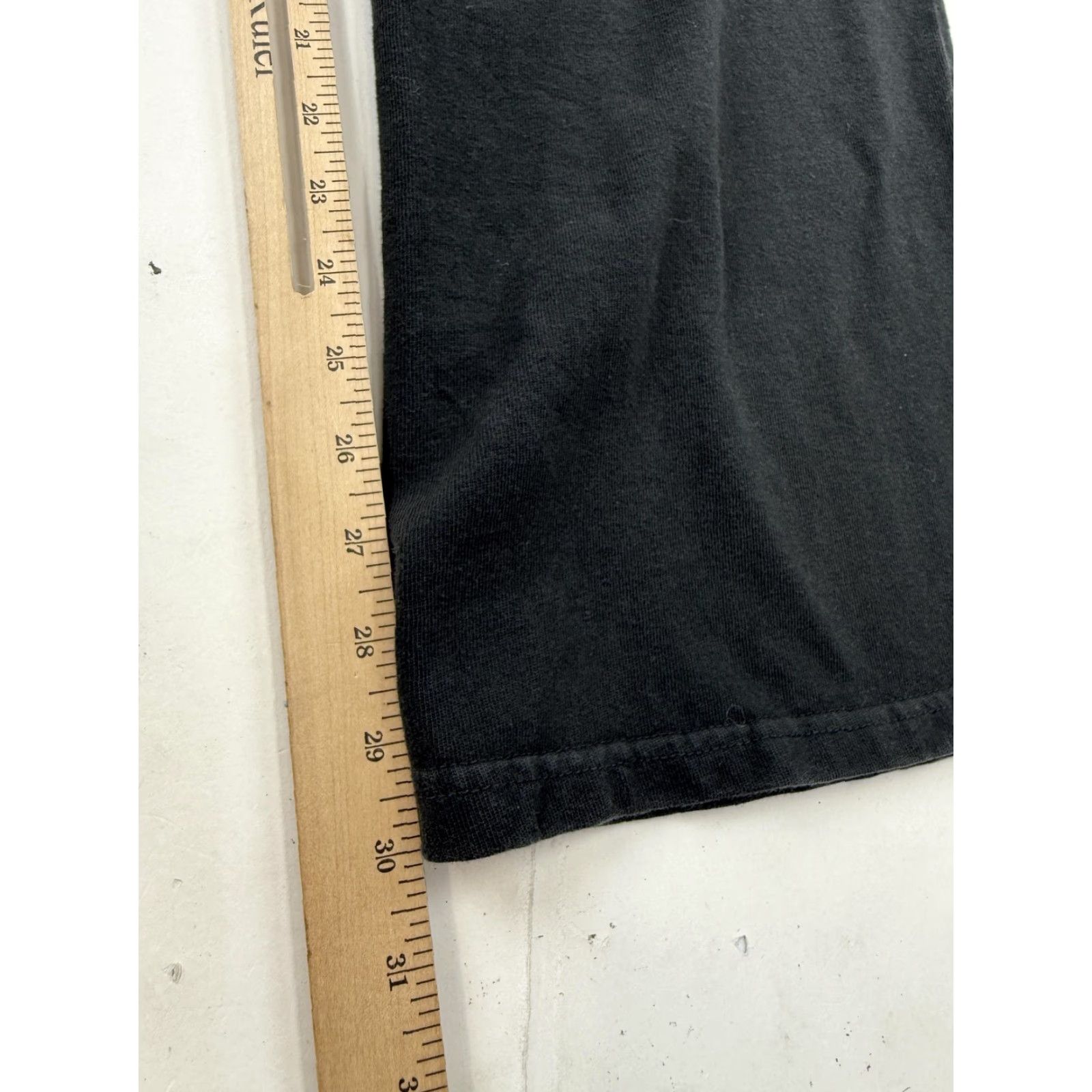 Vintage J. Galt Womens Small Black Knit Sweatpants Drawstring Elastic Waist Lounge Pants Straight Leg Casual Size 28" / US 6 / IT 42 - 6 Thumbnail