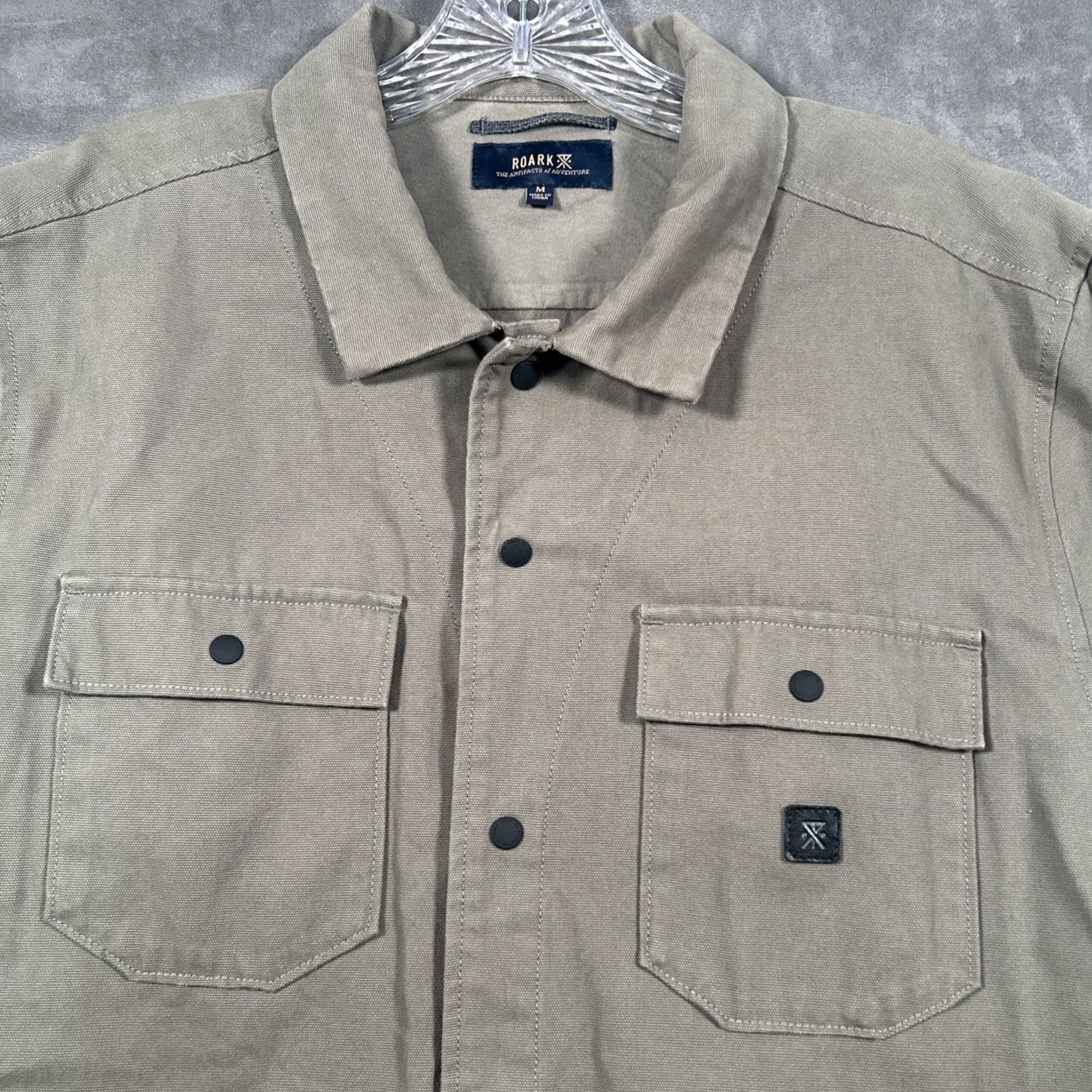 Roark Roark Jacket Mens M Military Green Cotton Chore Coat Lightweight Outdoor Size US M / EU 48-50 / 2 - 2 Thumbnail
