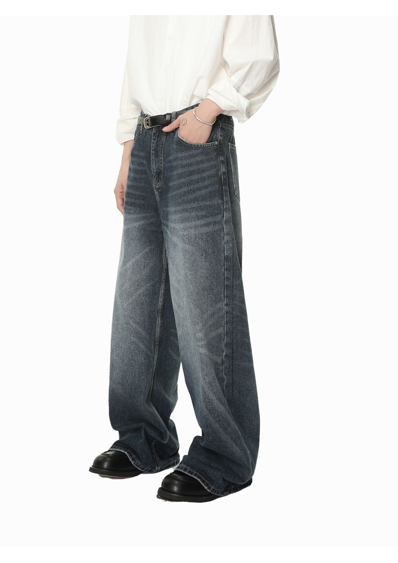 Japanese Brand Men's whiskered washed vintage Vibe jeans Size US 32 / EU 48 - 2 Thumbnail