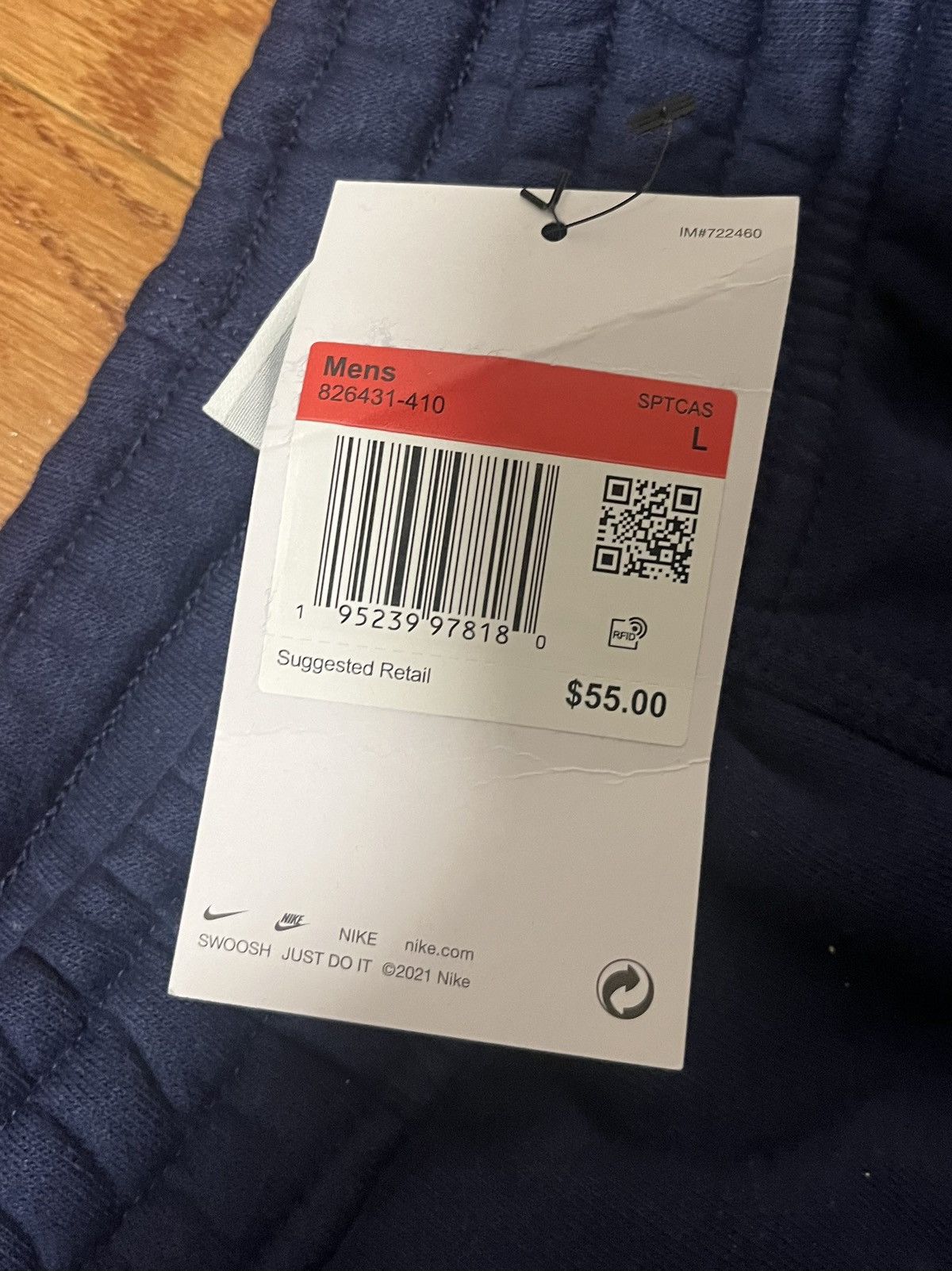 Nike Navy Blue Nike Men’s Sweatpants Size US 35 - 3 Thumbnail