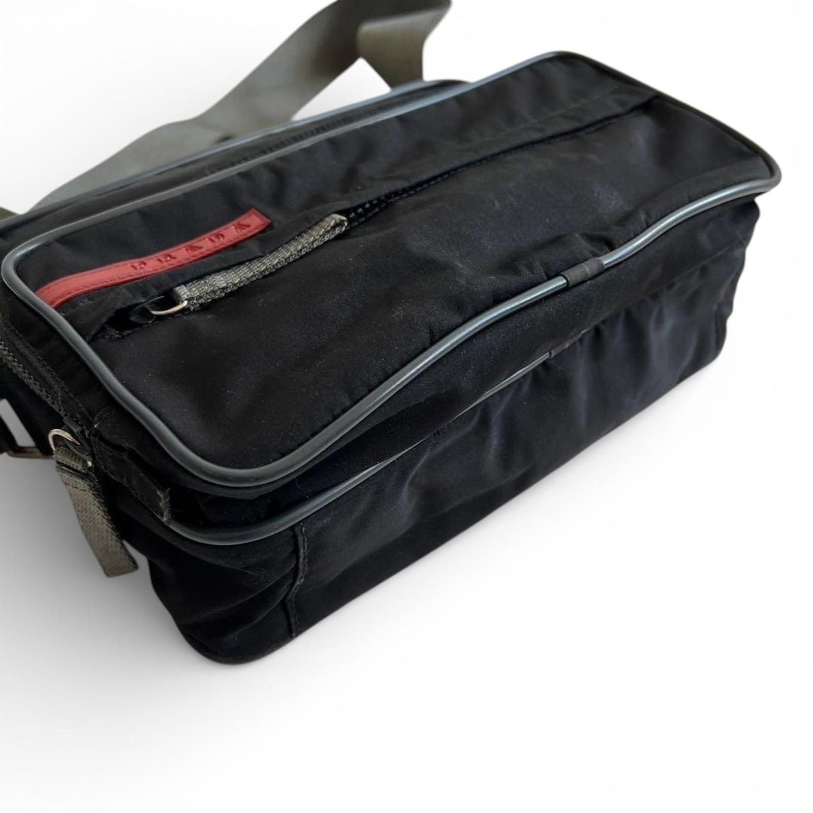 Prada Prada - Men's Black Shoulder Bag with Adjustable Strap Size ONE SIZE - 9 Thumbnail