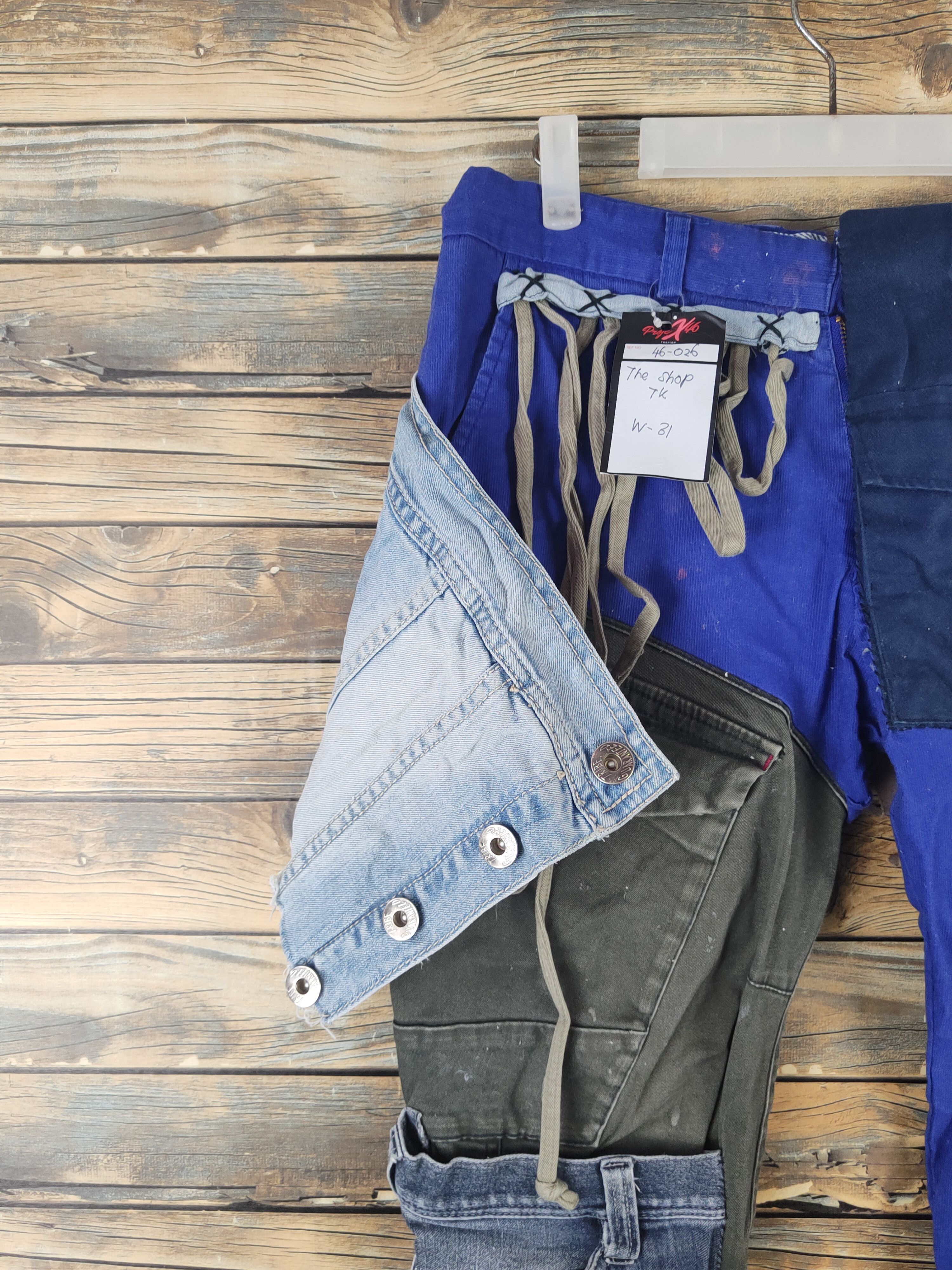 Japanese Brand DL Shop TK custom patchwork rework reconstruct Pants #46-026 Size US 31 - 5 Thumbnail