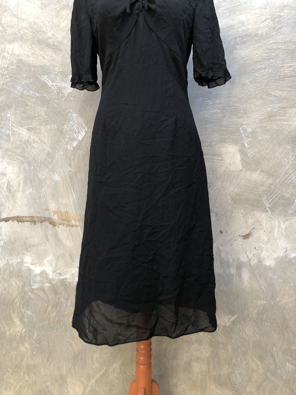 Chloe Chloe Formal Black Midi Dress Size XS / US 0-2 / IT 36-38 - 3 Thumbnail