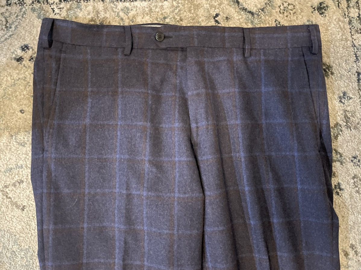 Luigi Bianchi Windowpane Check Flannel Trouser Size US 38 / EU 54 - 4 Thumbnail