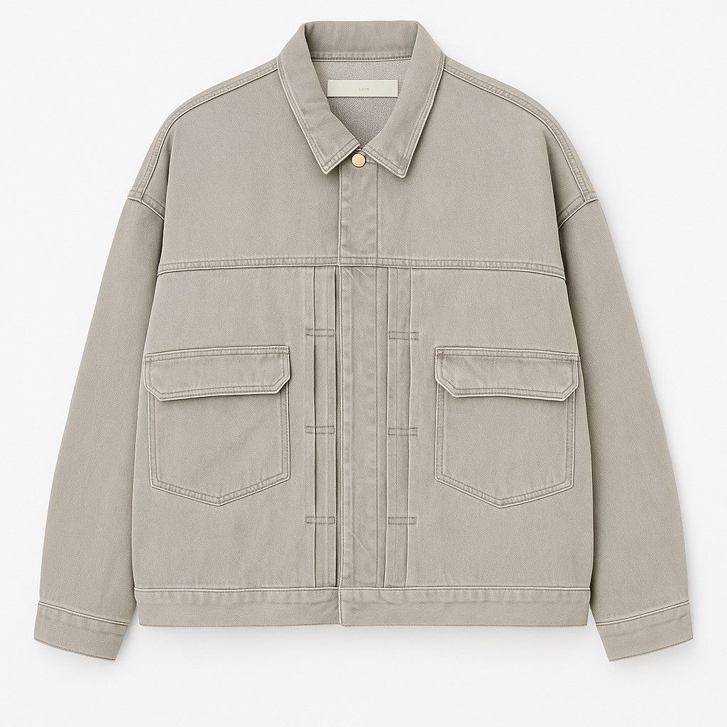 Vintage WYM Oversized Vintage Workwear Jacket – 100% Cotton – Light Size US M / EU 48-50 / 2 - 1 Thumbnail