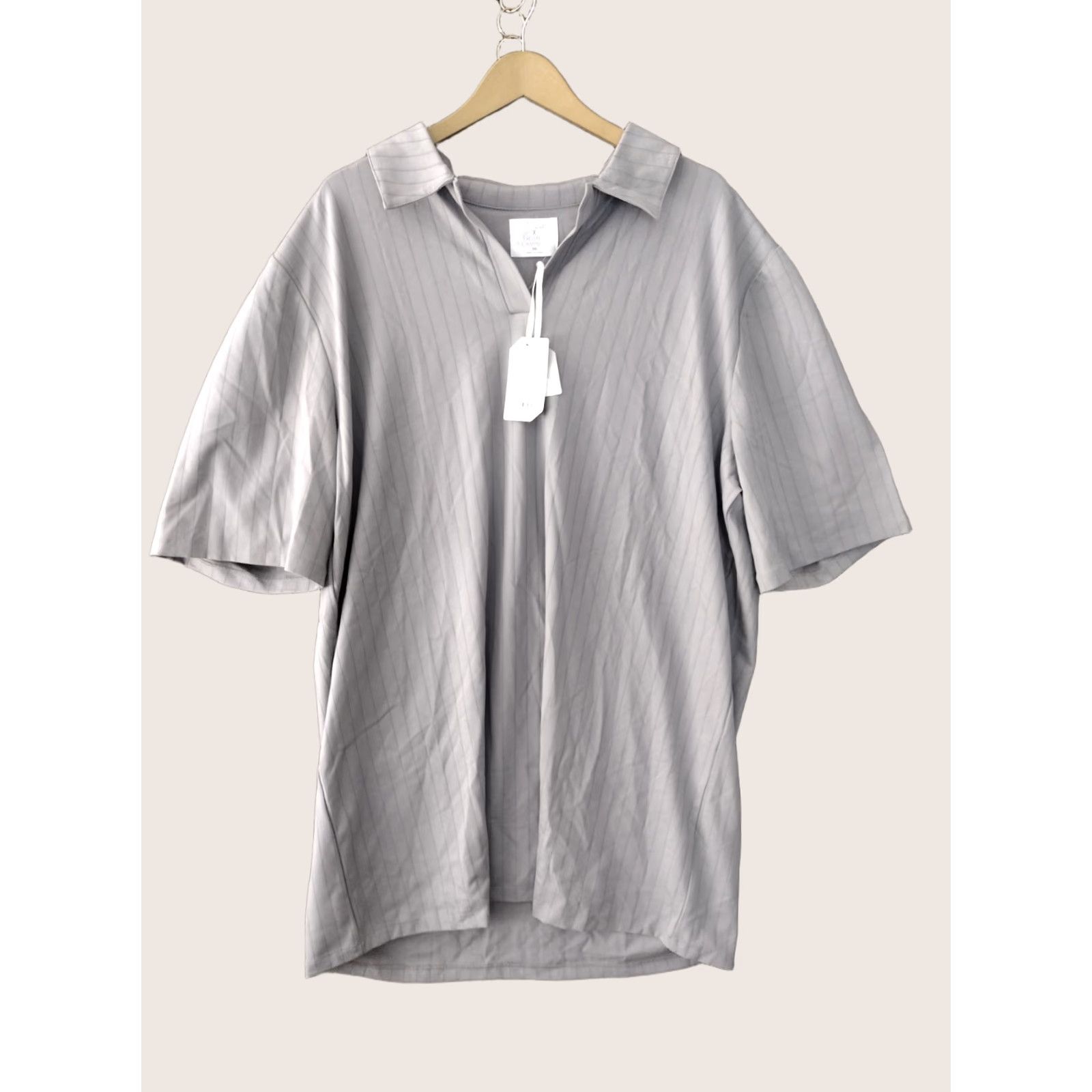 Vintage Nike Stylus Polo Shirt Mens 2XL Gray Stripe Shirt Size US XXL / EU 58 / 5 - 1 Thumbnail