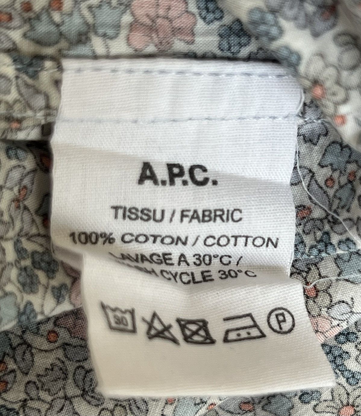 A.P.C. × Designer Authentic A.P.C. Rue Madame Paris vine floral grapes shirt X Size US XL / EU 56 / 4 - 4 Thumbnail