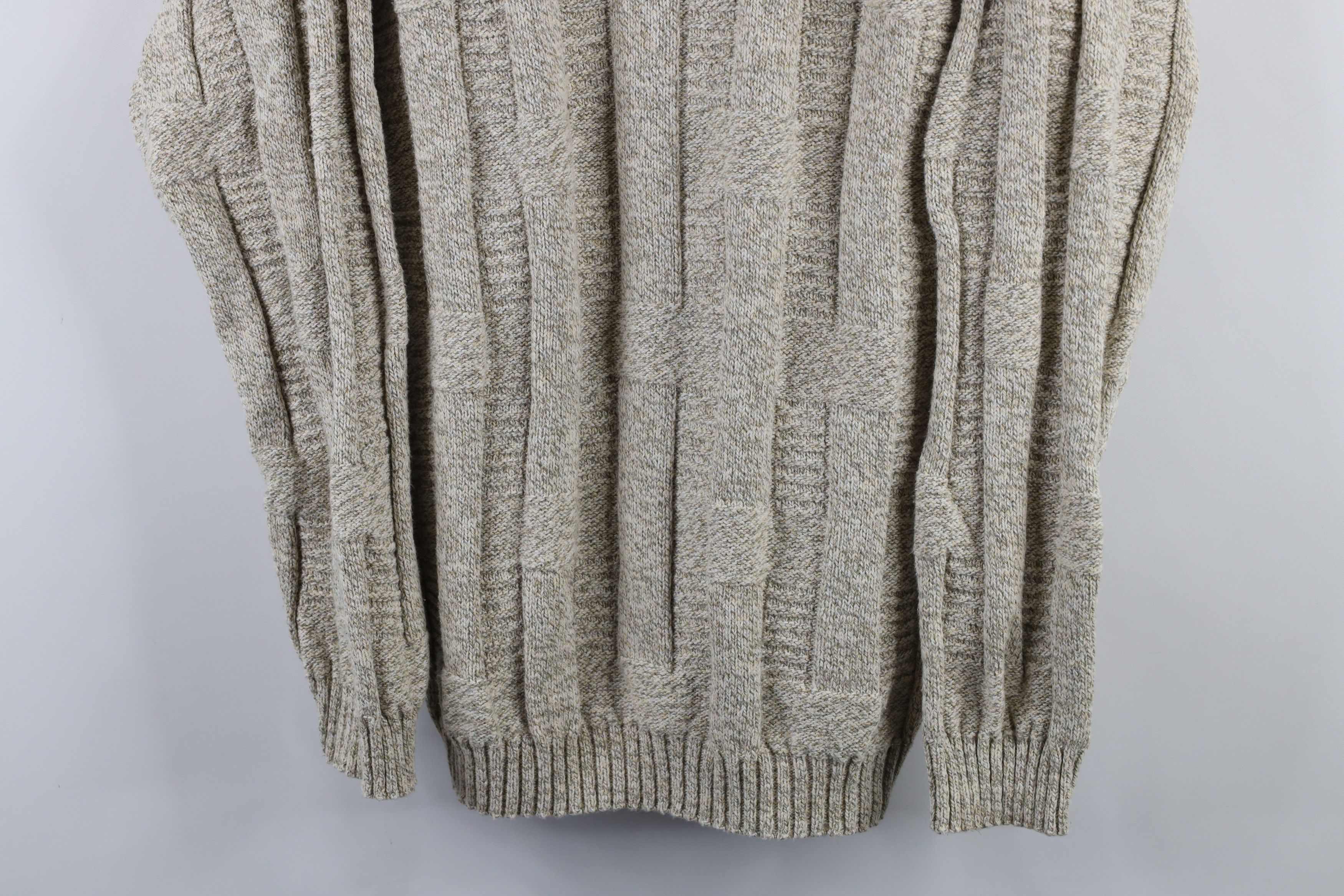 Vintage Vintage 90s Streetwear Cross Weave Knit Dad Sweater USA Size US XL / EU 56 / 4 - 3 Thumbnail