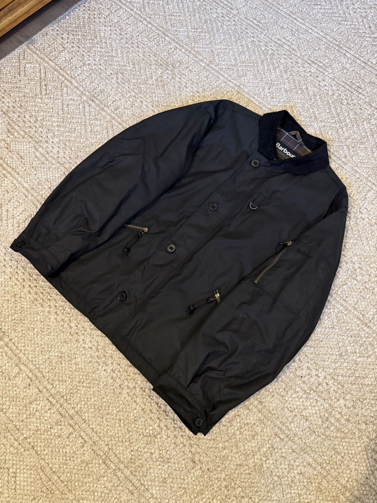Barbour Barbour Hanger Deck Waxed Jacket - Black - Large Size US L / EU 52-54 / 3 - 2 Thumbnail