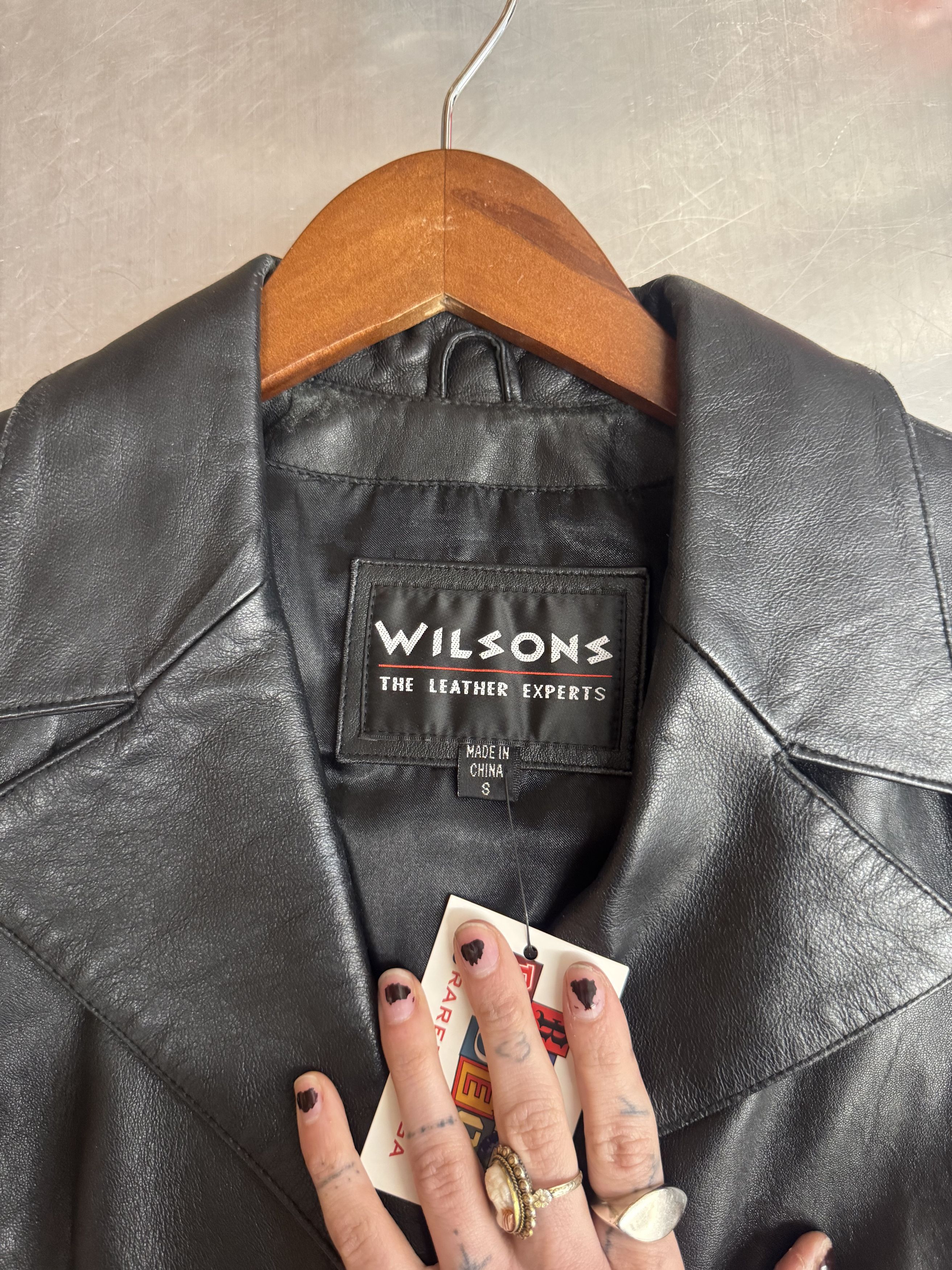 Wilsons Leather Y2K Leather Blazer Size S / US 4 / IT 40 - 2 Thumbnail