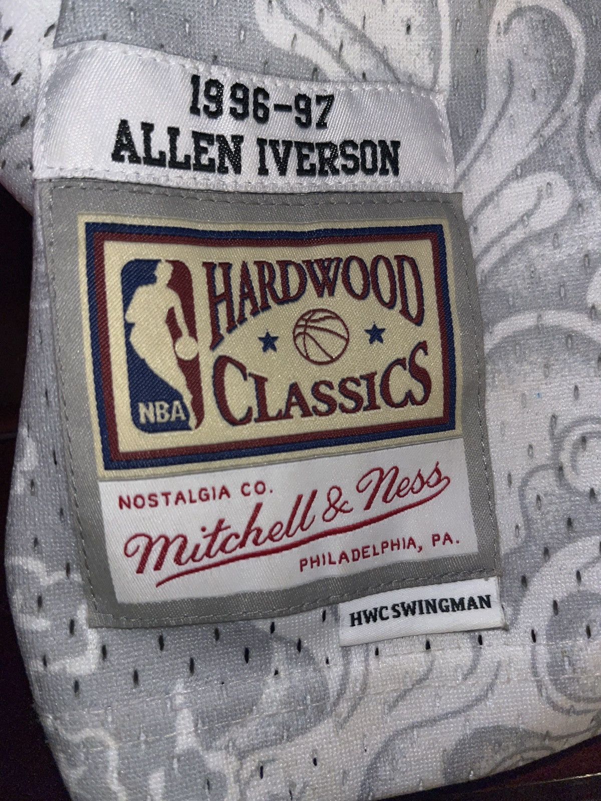 Mitchell & Ness × Vintage Mitchell & Ness: Allen Iverson Jersey - Hardwood Classics Size US XL / EU 56 / 4 - 4 Thumbnail