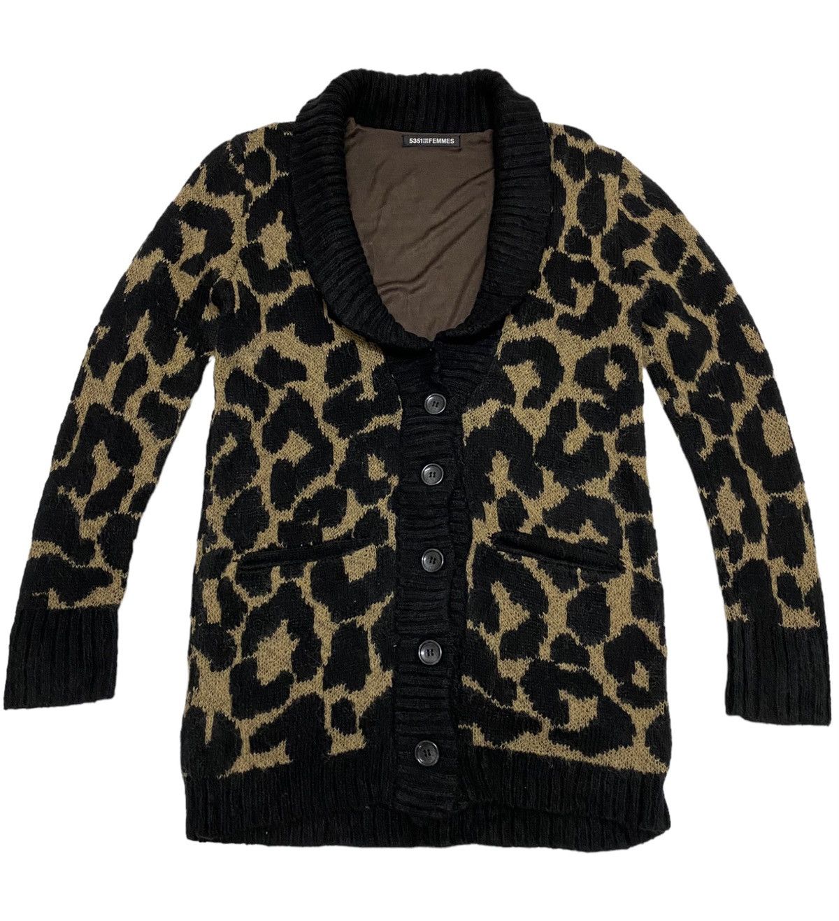 5351 Pour Les Homme Leopard Cardigan Knitted (C2)