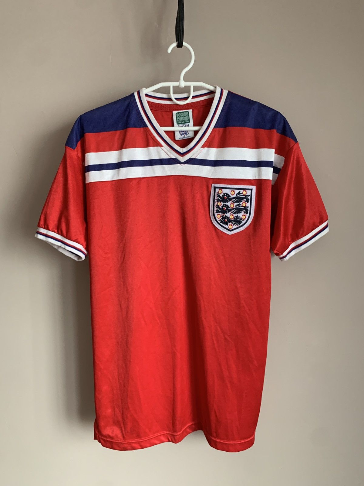 Camiseta Retro Inglaterra 1982 rojo
