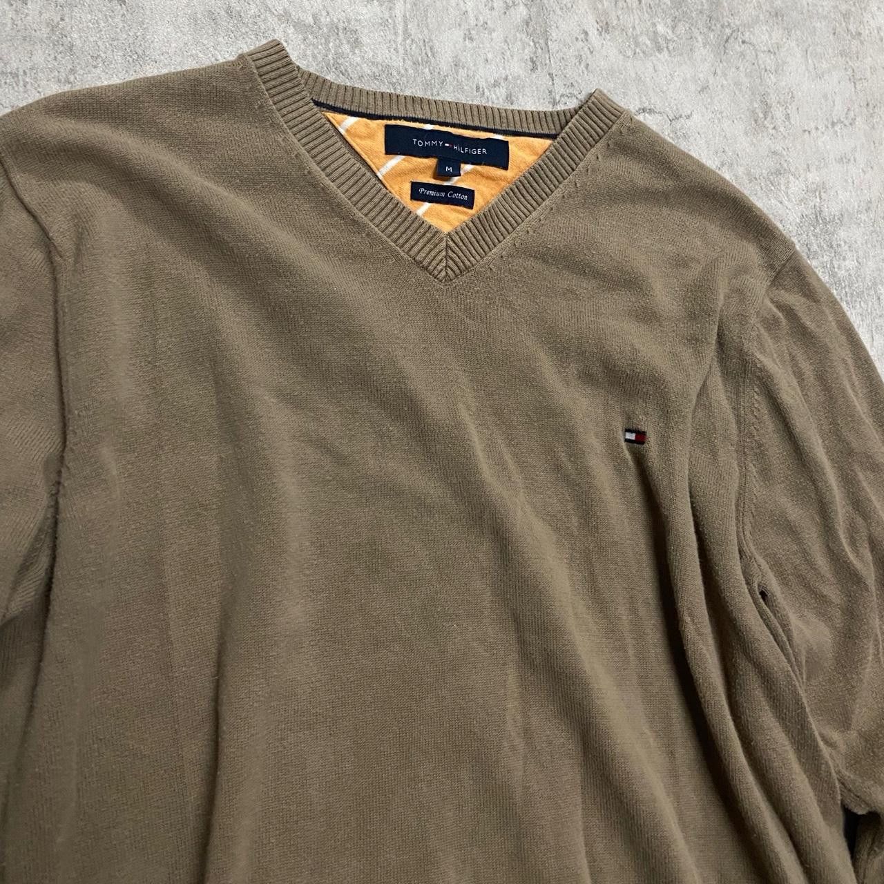 Tommy Hilfiger Brown Sweater Tommy Hilfiger Rap hip hop Boxy 2000s Size US M / EU 48-50 / 2 - 3 Thumbnail
