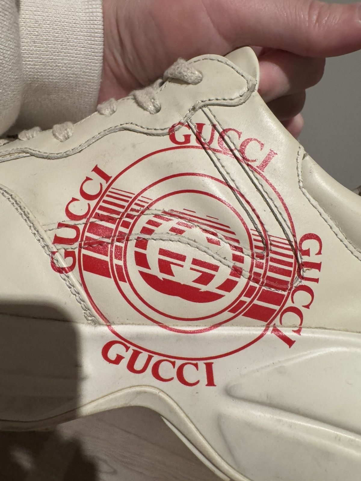 Gucci RARE Gucci Rhyton Interlocking Disk Sneaker Size US 7.5 / IT 37.5 - 8 Thumbnail
