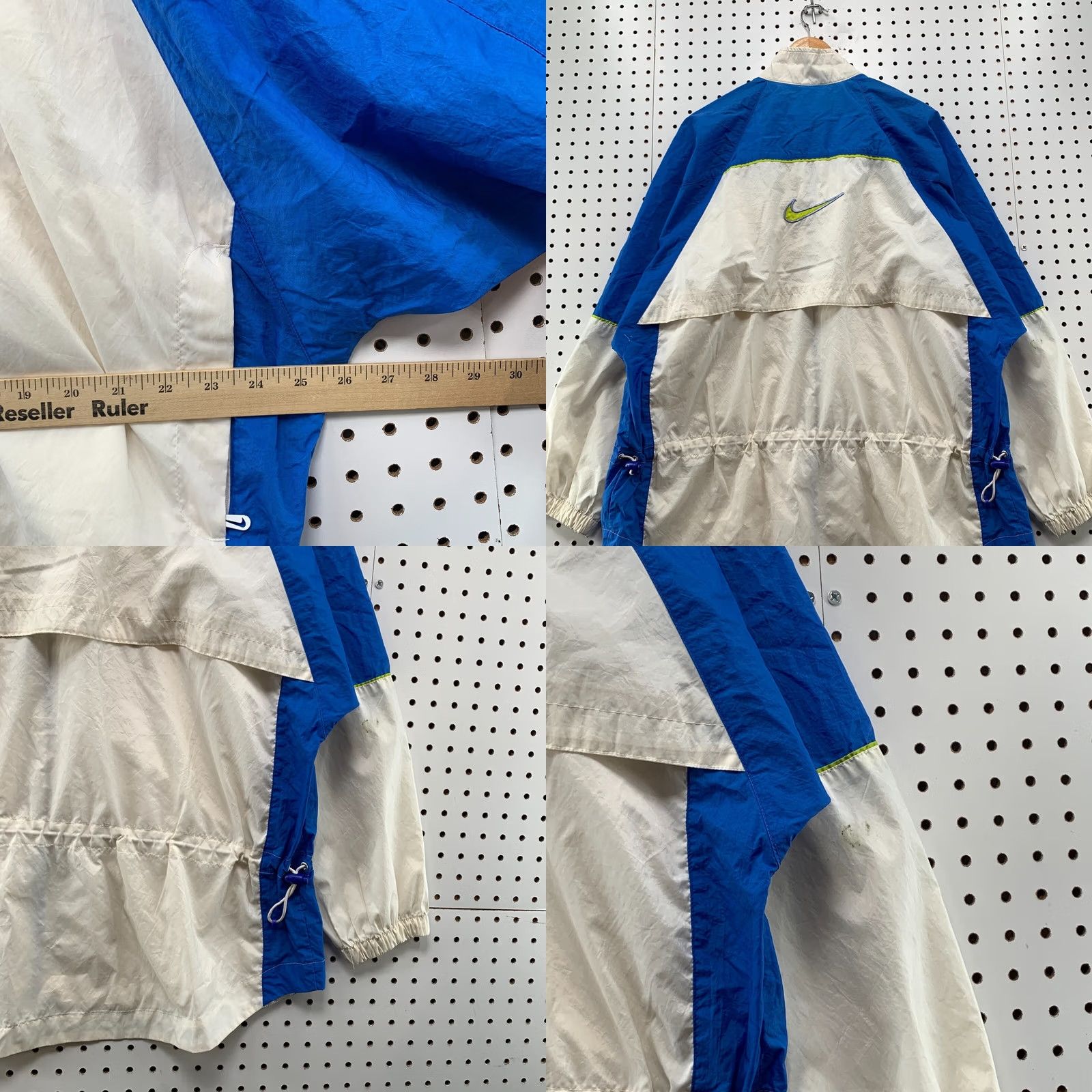 Nike VINTAGE Nike Windbreaker Jacket Womens XL Blue Windbreaker 90s Sports Nike Air Size XL / US 12-14 / IT 48-50 - 9 Thumbnail