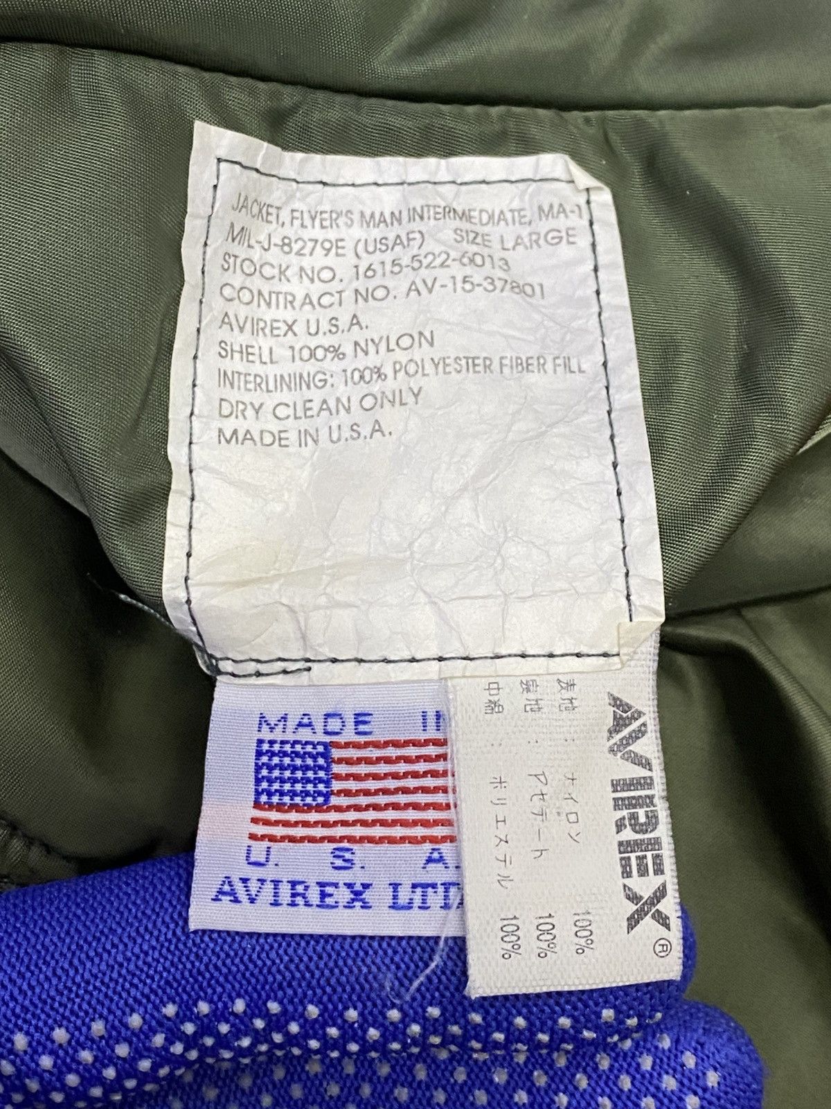 Avirex Vintage Avirex MA-1 Sun Faded Bomber Jacket Size US L / EU 52-54 / 3 - 11 Thumbnail