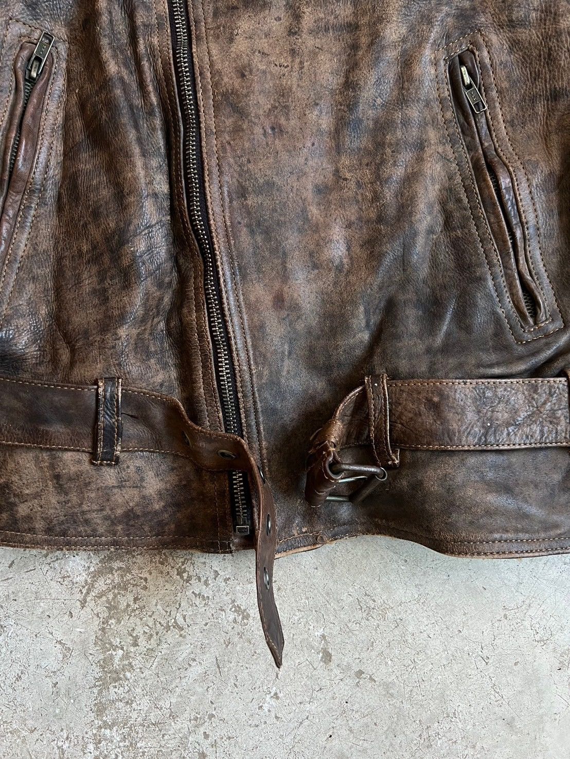 Leather Rare* Vintage 80s Echt Leder Motorcycle Leather Jacket Size US S / EU 44-46 / 1 - 6 Thumbnail