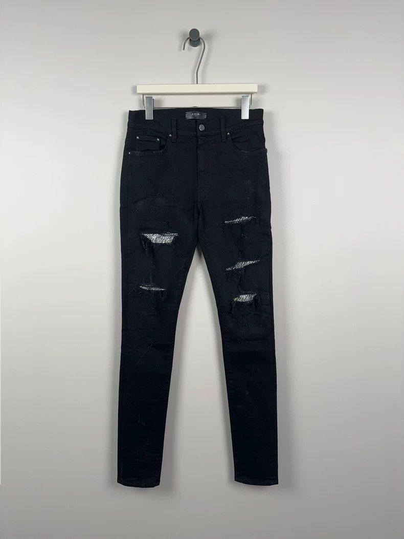 Amiri Zebra sequin destroys jeans 2501-Nextarrow
