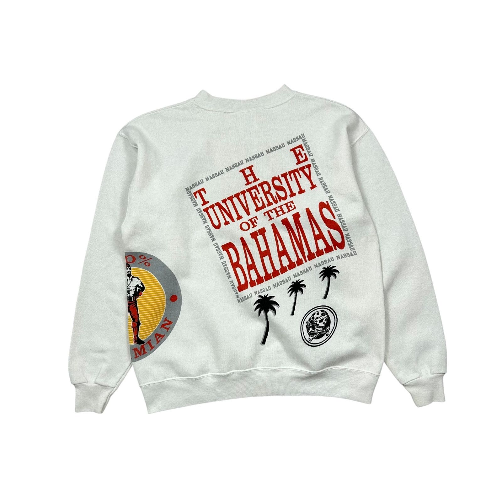 Vintage UNIVERSITY OF THE BAHAMAS NASSAU CARIBBEAN SWEATSHIRT AOP Size US M / EU 48-50 / 2 - 3 Thumbnail