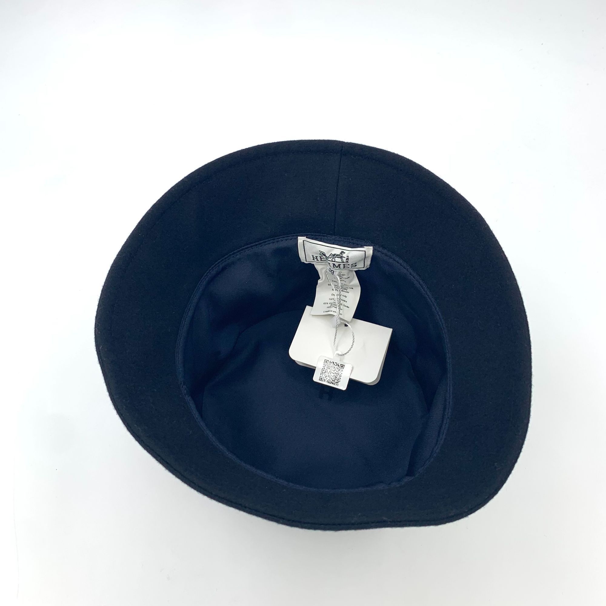 Hermes Hermes Cashmere Embroidered Fisherman Hat 59cm Chapeau Femme Size ONE SIZE - 5 Thumbnail