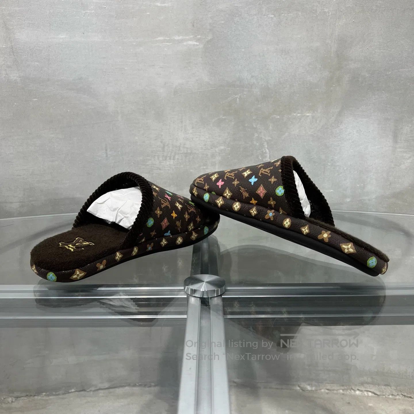 Louis Vuitton Louis Vuitton Tyler Full-Imprint Black Sancai Pottery, Bro Size US 5.5 / IT 35.5 - 5 Thumbnail