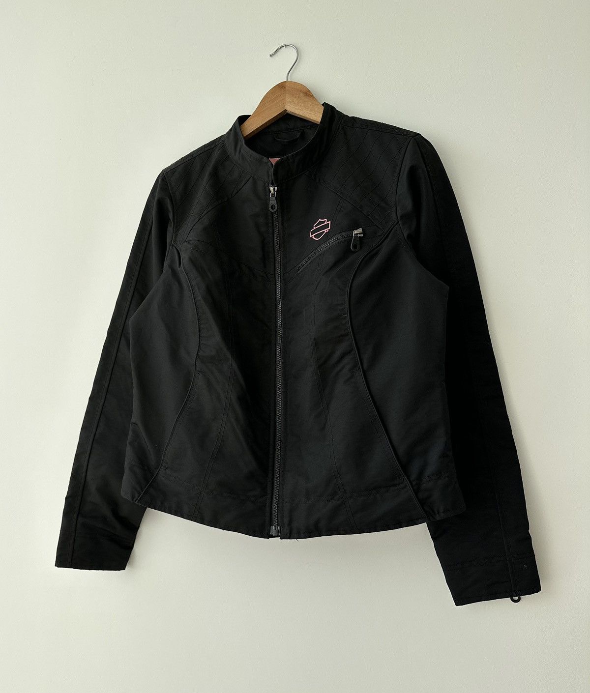 Harley Davidson × Vintage Harley-Davidson Vintage Women's Biker Logo Jacket Coat L Size L / US 10 / IT 46 - 3 Thumbnail