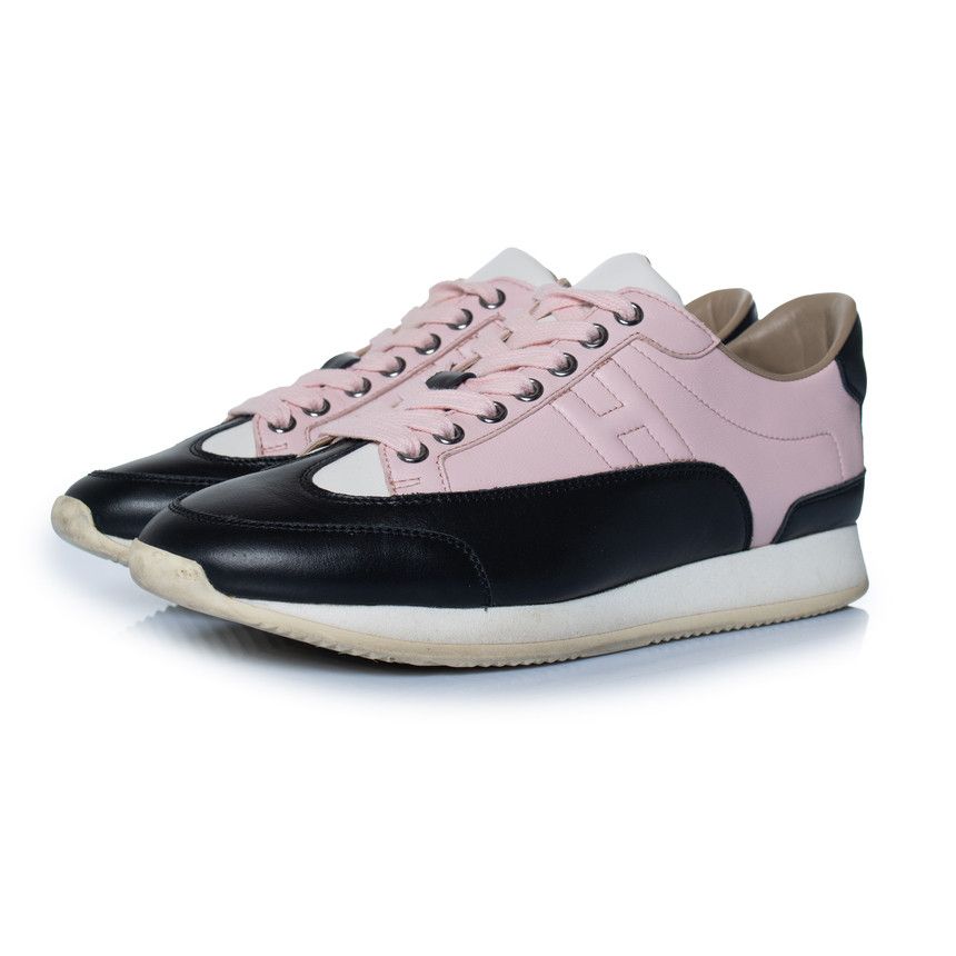 Hermes Hermes, Goal sneakers in black and pink Size US 9 / IT 39 - 1 Thumbnail