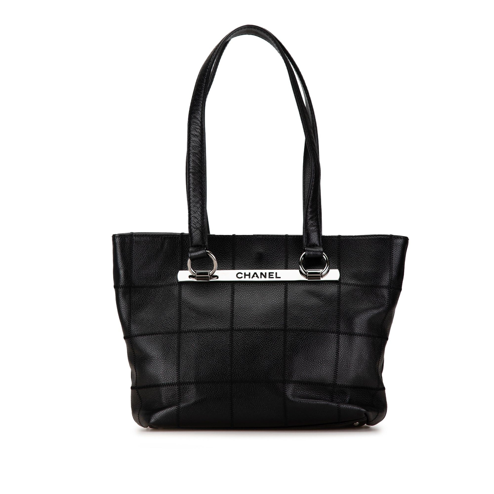 Chanel Chanel Caviar Choco Bar Tote Black Size ONE SIZE - 1 Thumbnail