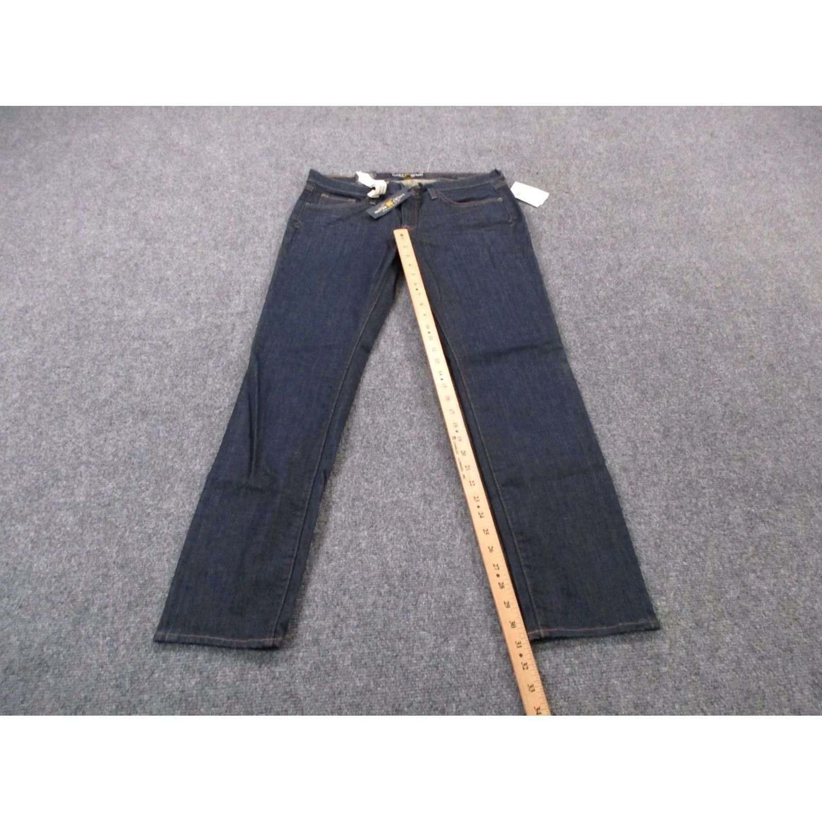 Lucky Brand Lucky Brand Jeans Womens 12 31 X 30 Blue Denim Charlie Skinny Regular Stretch NEW Size 24" / US 00 / IT 34 - 3 Thumbnail