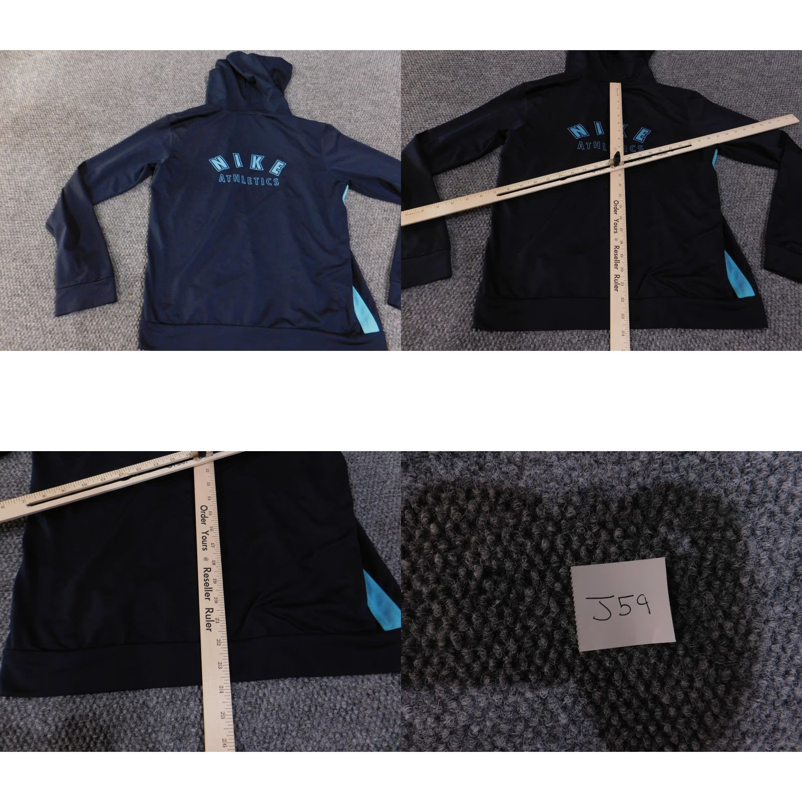 Nike Nike Jacket Womens Large Navy Blue Athletic Full Zip Hoodie Swoosh Logo Size M / US 6-8 / IT 42-44 - 10 Thumbnail