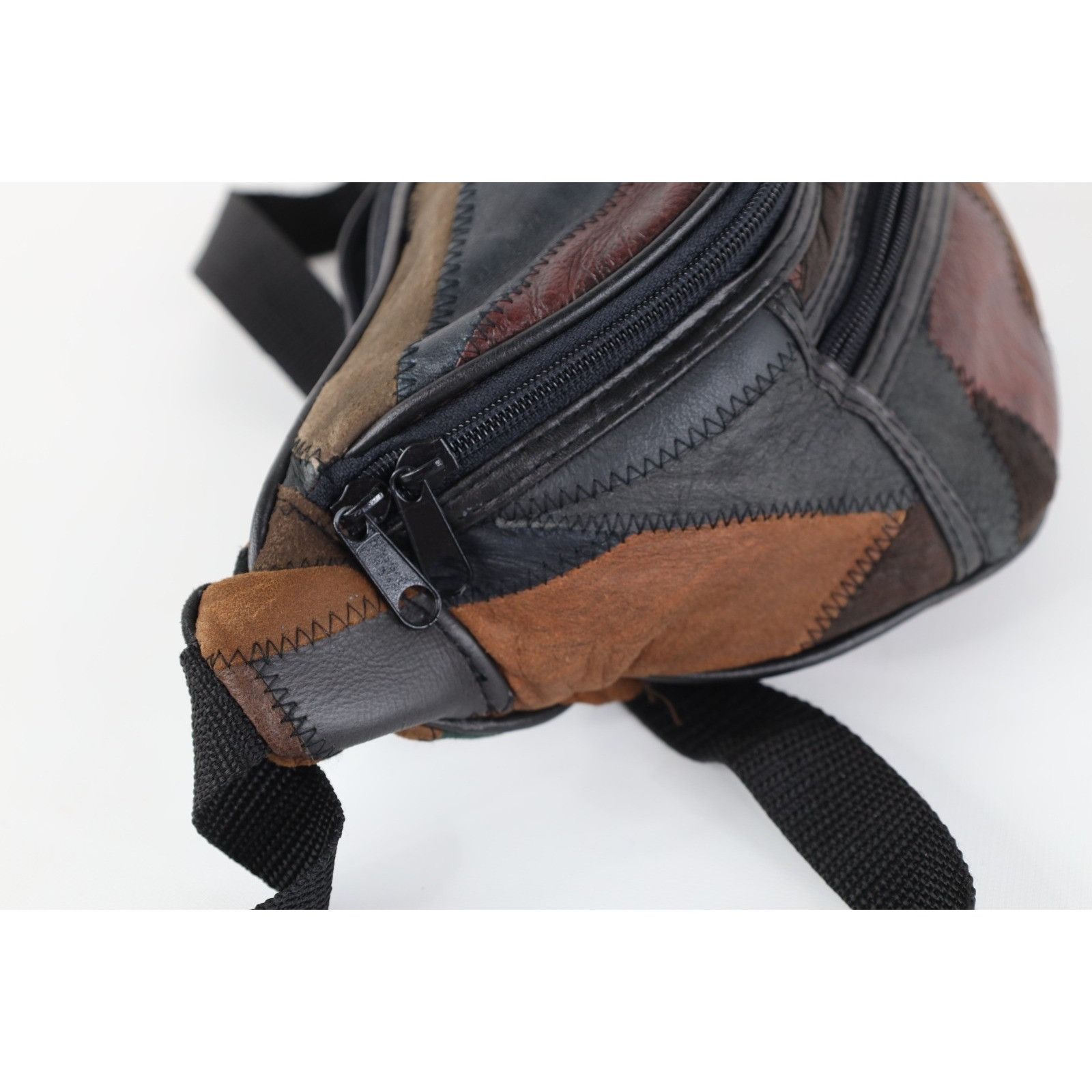 Vintage Vintage 90s Streetwear Distressed Suede Leather Fanny Pack Size ONE SIZE - 8 Thumbnail